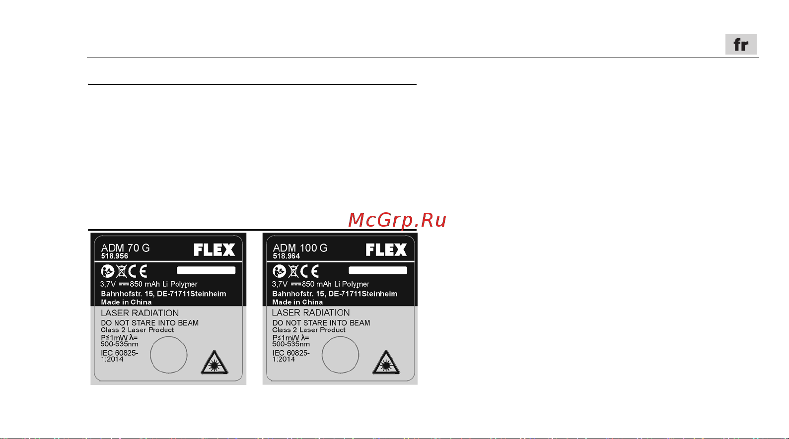 Flex ADM 70 G 518956 Инструкция по эксплуатации онлайн [15/164] 818813