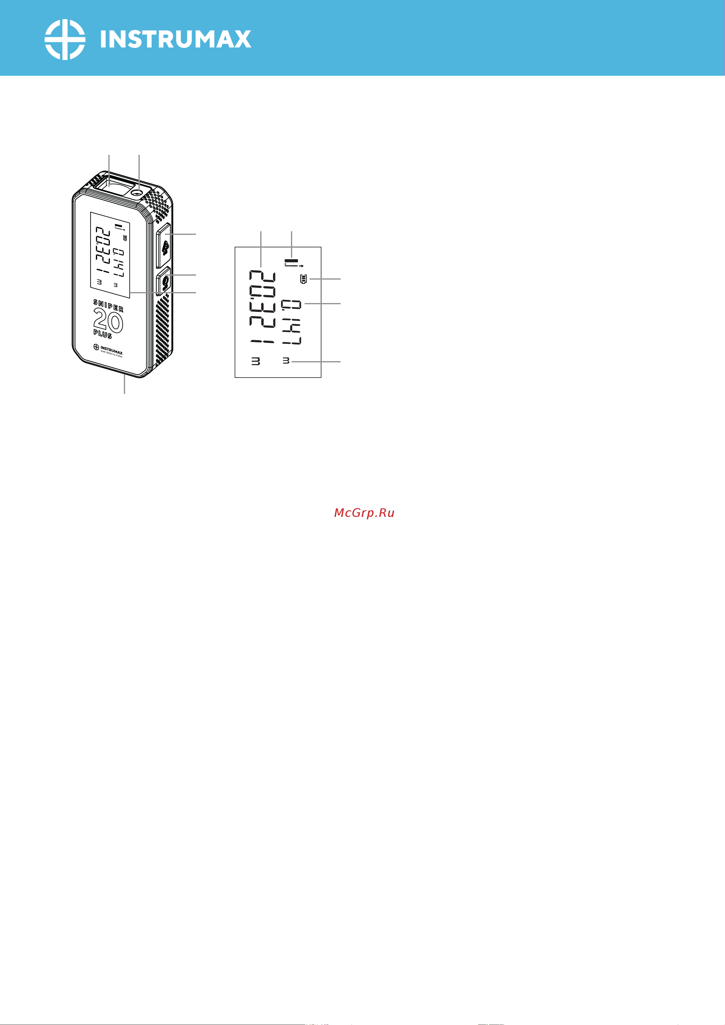 Instrumax SNIPER 20 PLUS IM0144 PDF инструкция онлайн