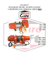 Euro-lift KDJ-2200E1 00004876 Инструкция к лебедке EURO-LIFT KDJ-3200E1 00006994