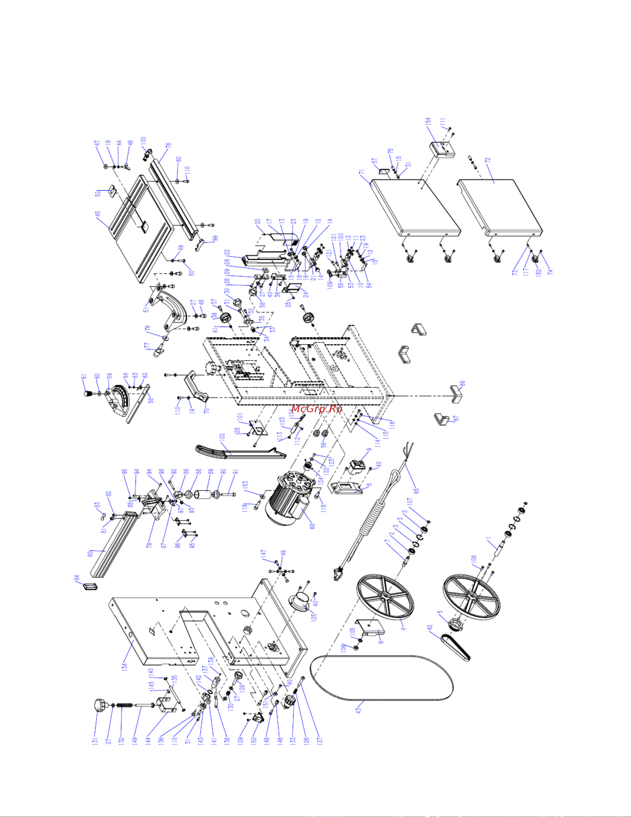 JIB 23116 0.33 кВт 230В 0209020276000 Руководство по эксплуатации ленточнопильного станка JIB 23116 онлайн [54/60] 819203