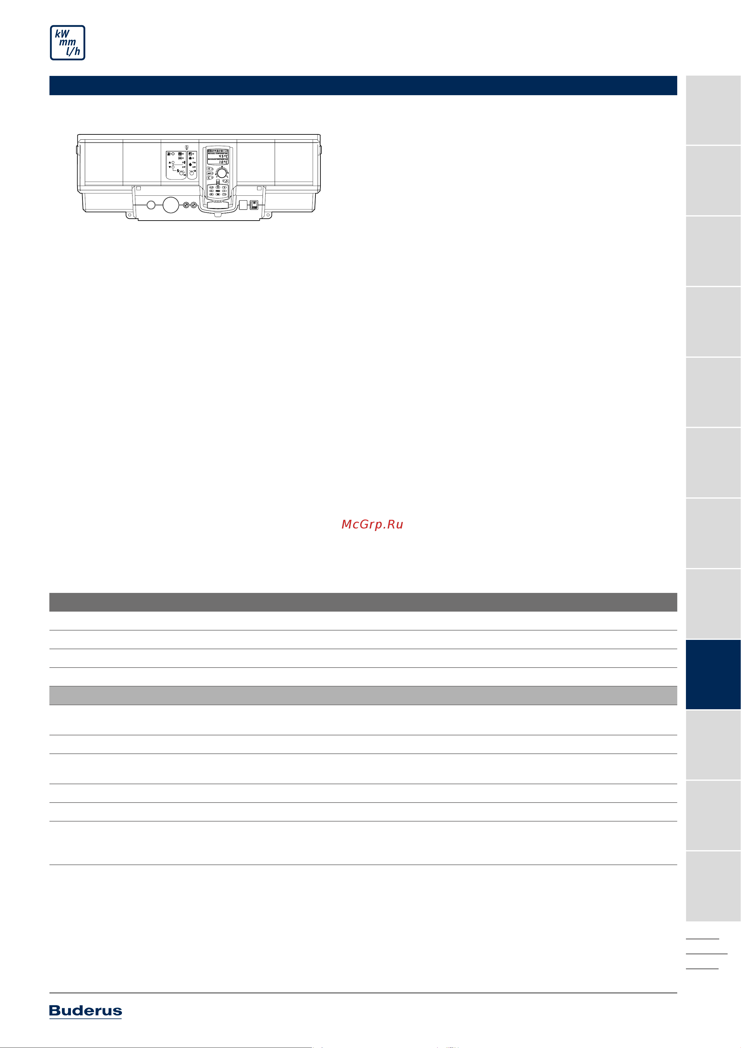 Buderus RC310 7738111127 Инструкция к Buderus 7736995095A онлайн [375/550] 836475