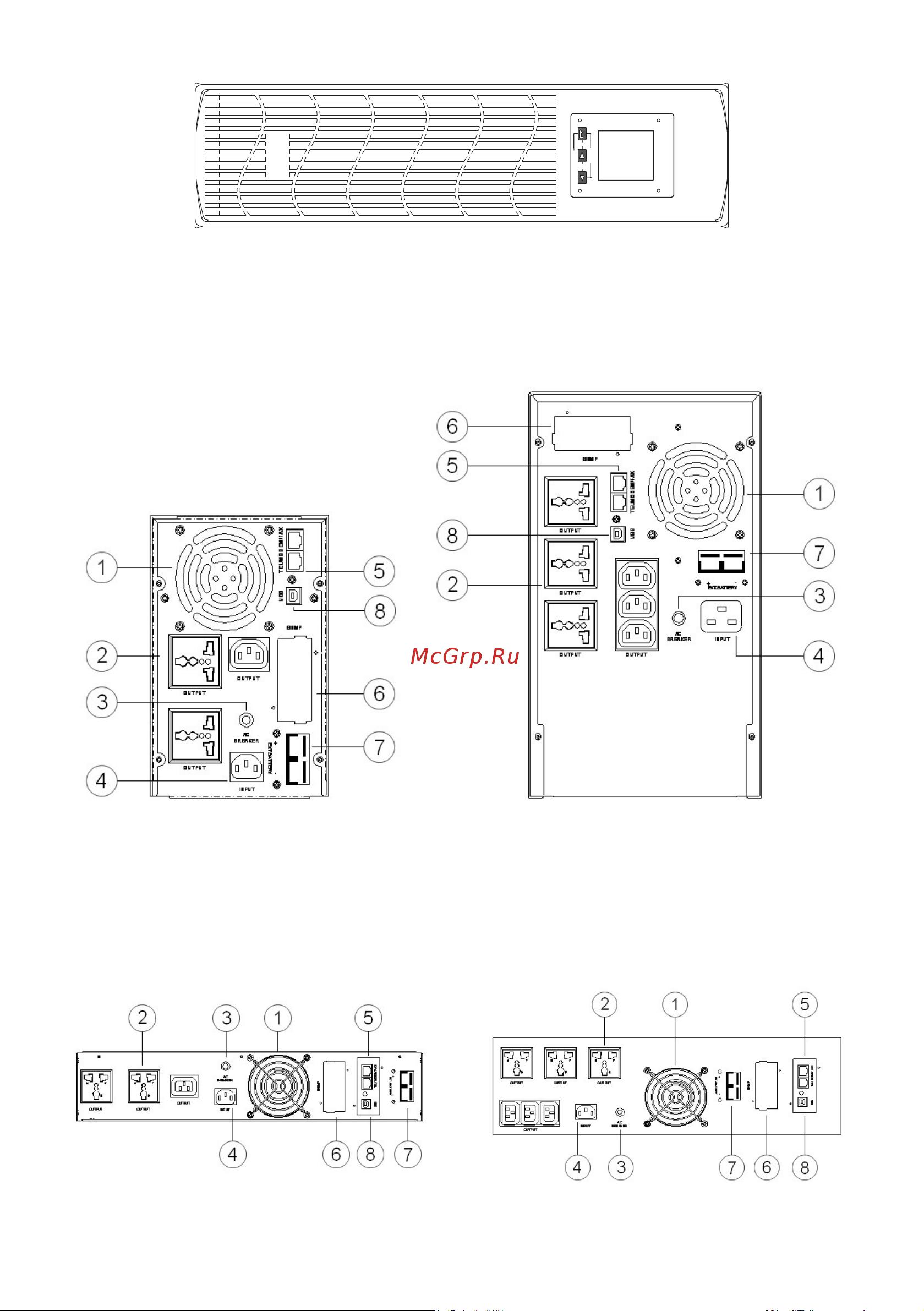 EKF E-Power PSW 600 2000 ВА/1600 Вт, напольный, без АКБ, с усиленным зарядным устройством PSW-620-T Инструкция к товару онлайн [6/18] 819365