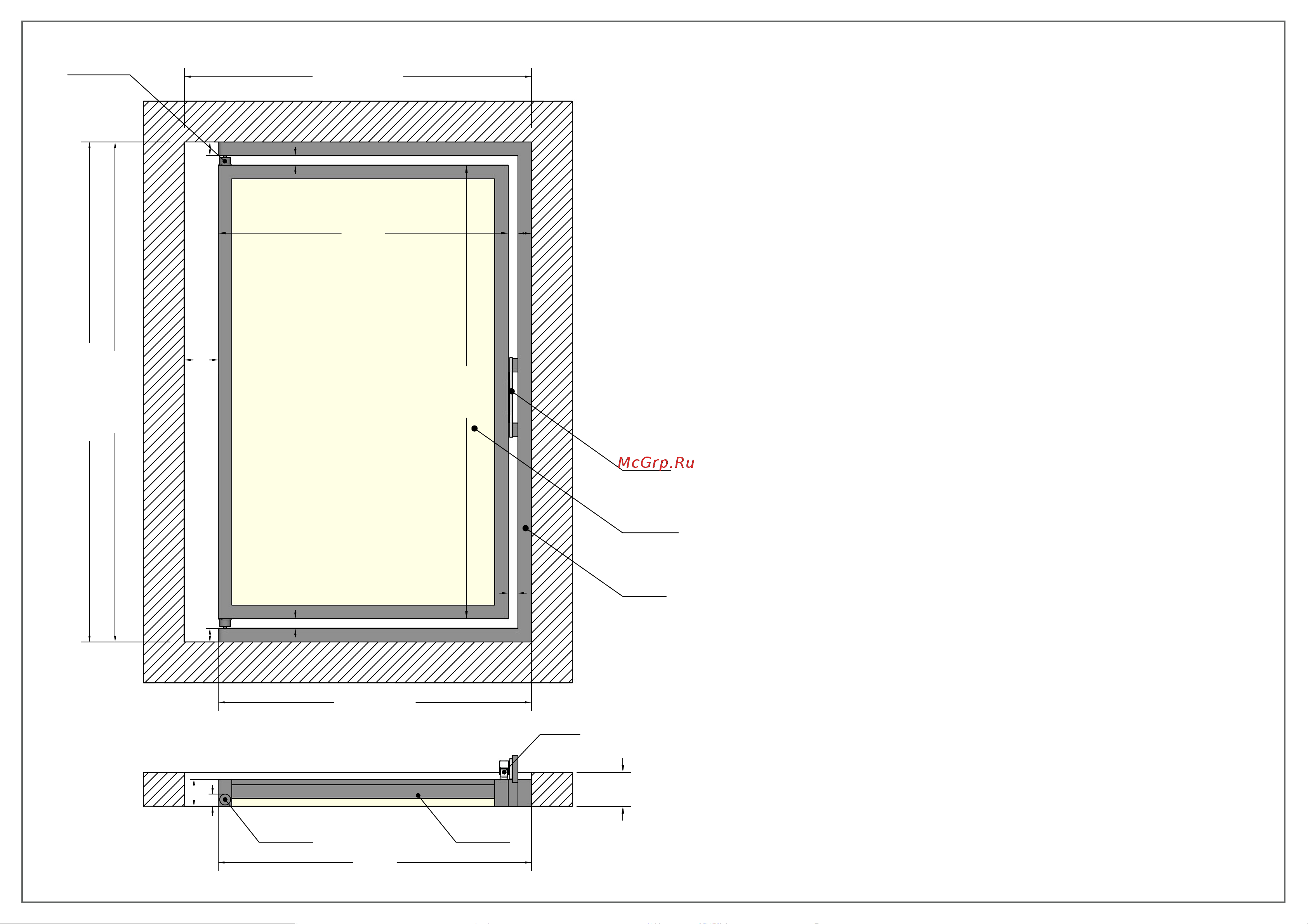 Shagma 500x1100 мм ЛС500x1100В Чертеж онлайн