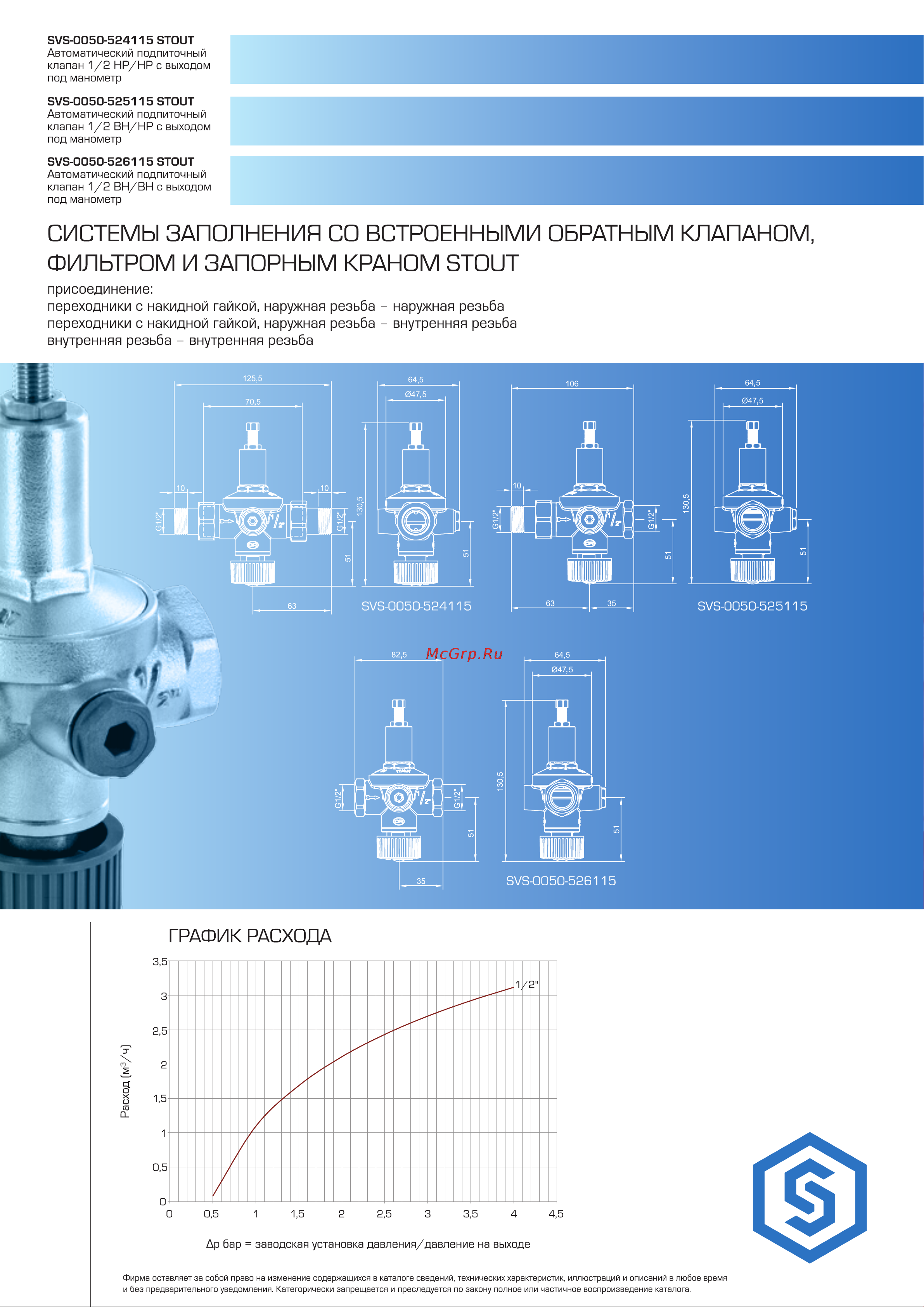 STOUT 1/2 ВН/НР с выходом SVS-0050-525115 RG0092NU9FLBCT Технический паспорт онлайн [2/2] 820002