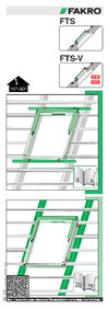 FAKRO FTS-V U2 (V22) 78x118 см 872506 Инструкция по монтажу