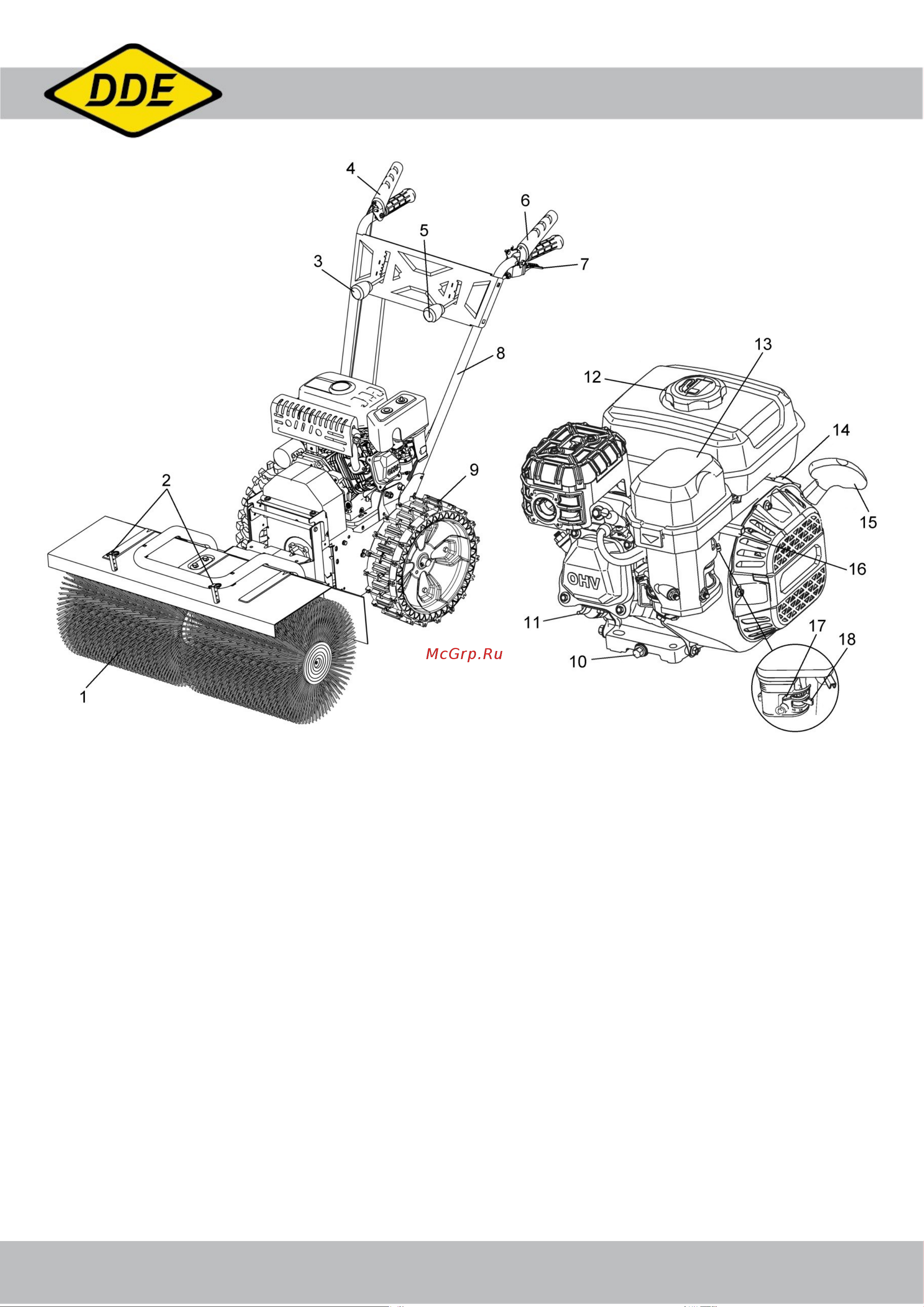 DDE BS 6560 Combo (6,5 л.с., ширина 60 см, скор., +5/-2, колеса 13