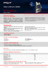 VITEX Ultimate 0W40 SAE 0W40, API SN/CF, ACEA A3/B4-12 Допуски: BMW Longlife-01 бочка 200 л v3004b1 Технический лист