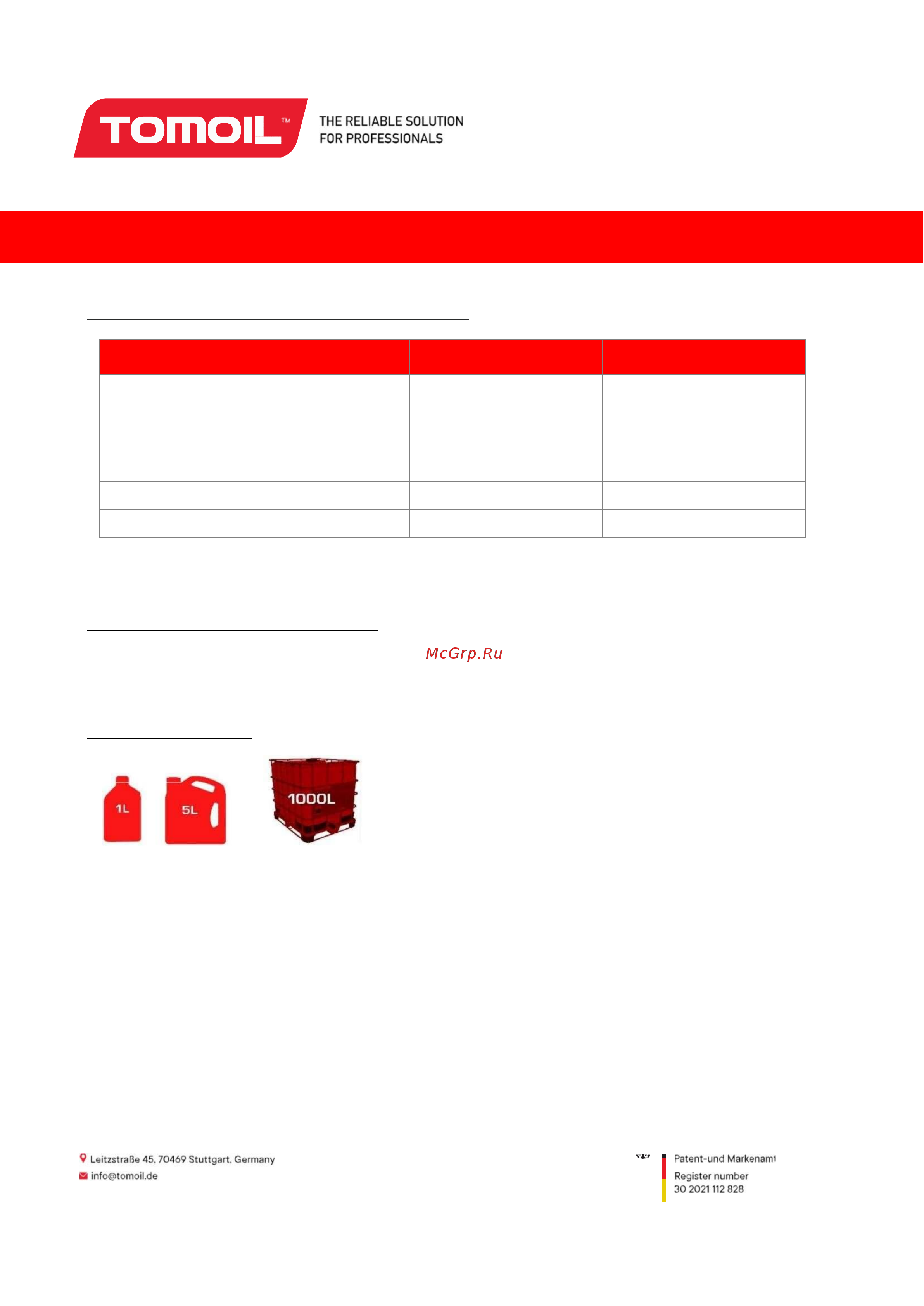 TOMOIL Transmission Fluid ATF III, канистра 1 л 7100000455 Описание онлайн [2/2] 820722