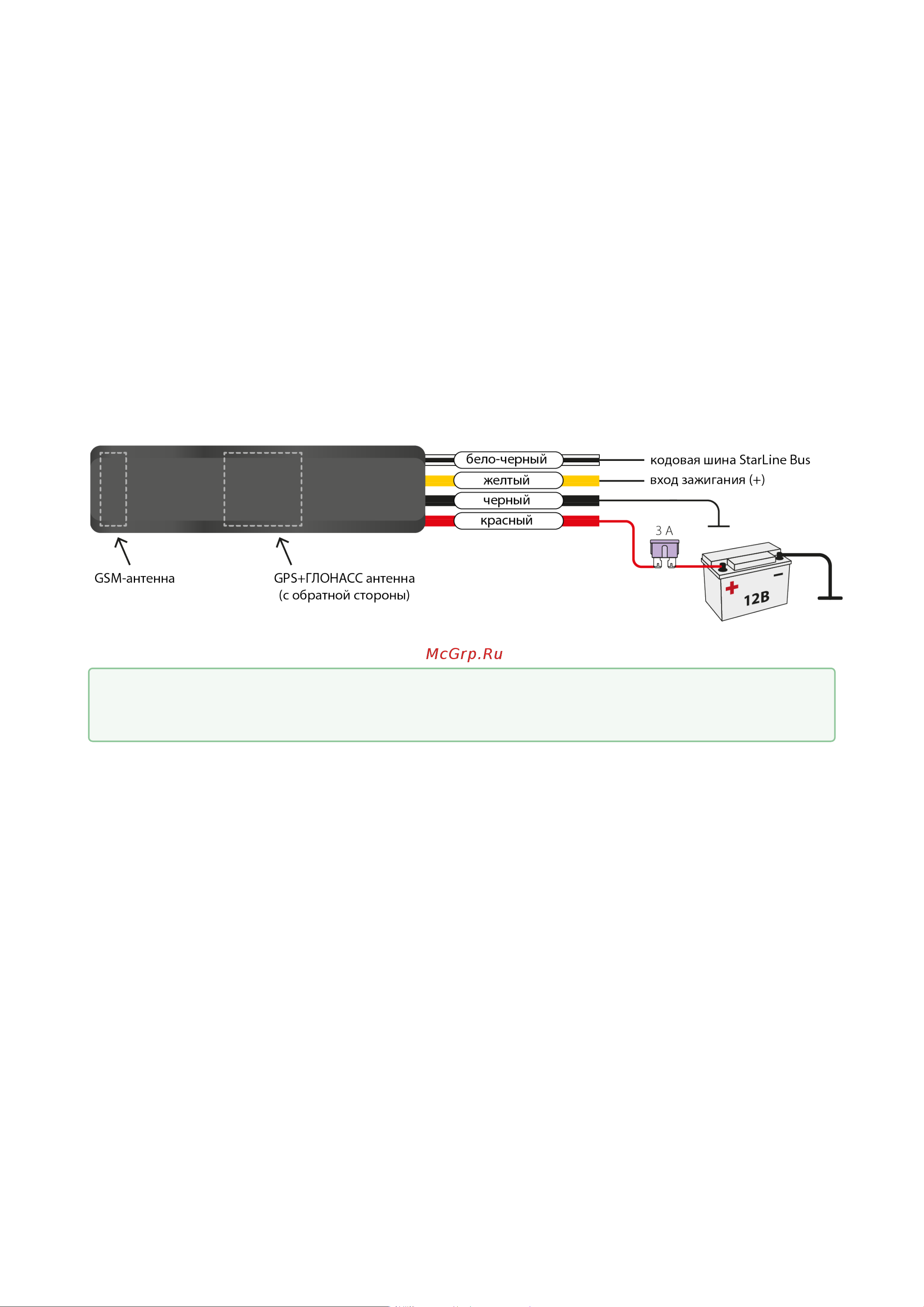 Starline M18 mini 4004040 Инструкция по эксплуатации онлайн [6/12] 821025