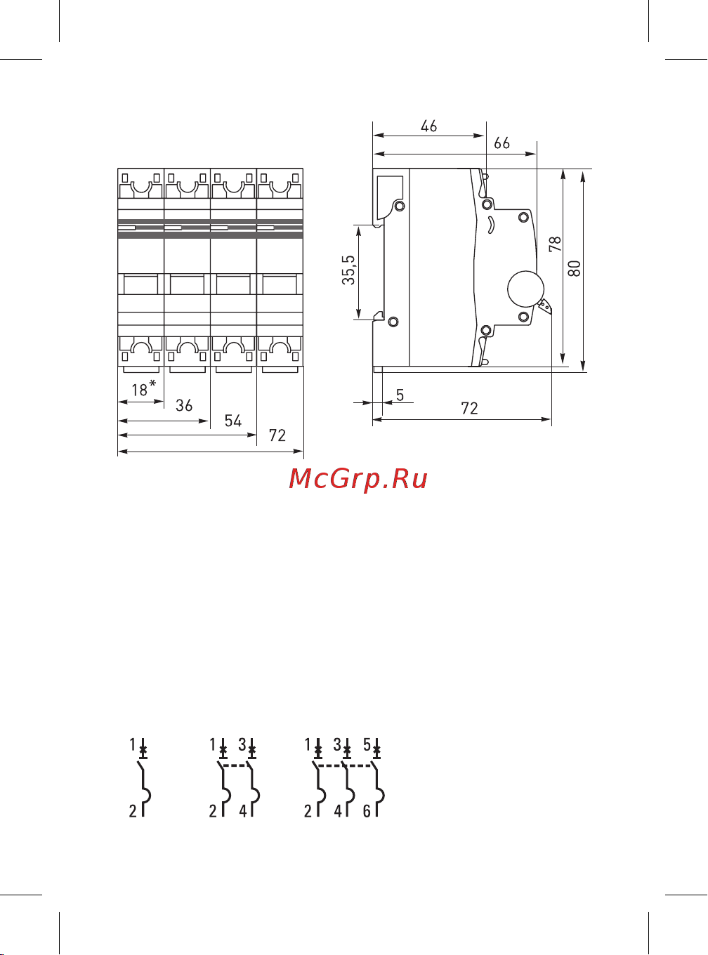 EKF 1P 16А (C) 6кА ВА 47-63M без теплового расцепителя PROxima mcb4763m-6-1-16C-pro Инструкция к товару онлайн [5/8] 821390