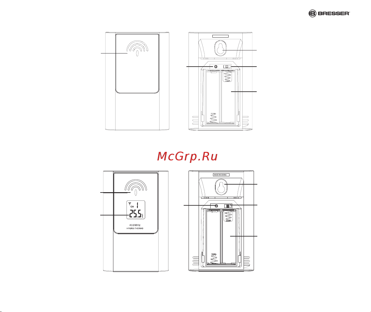 Bresser JC LCD  настенные часы, с радиоуправлением, черная 73267 Инструкция к товару онлайн [3/20] 821669