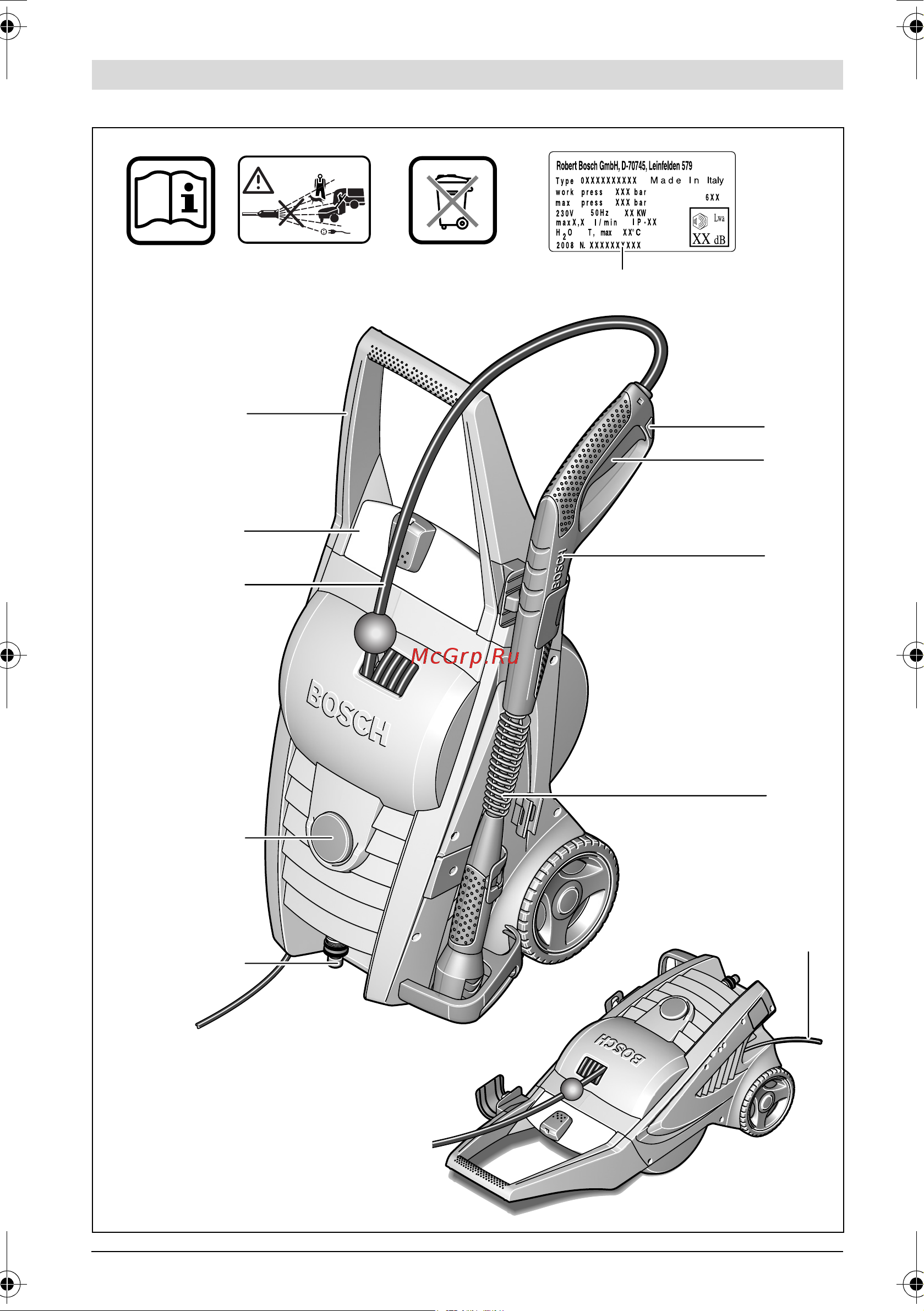 Bosch Aquatak Clic 125 0.600.879.000 Инструкция к Bosch Aquatak Clic 125 600879000 онлайн [3/128] 821938