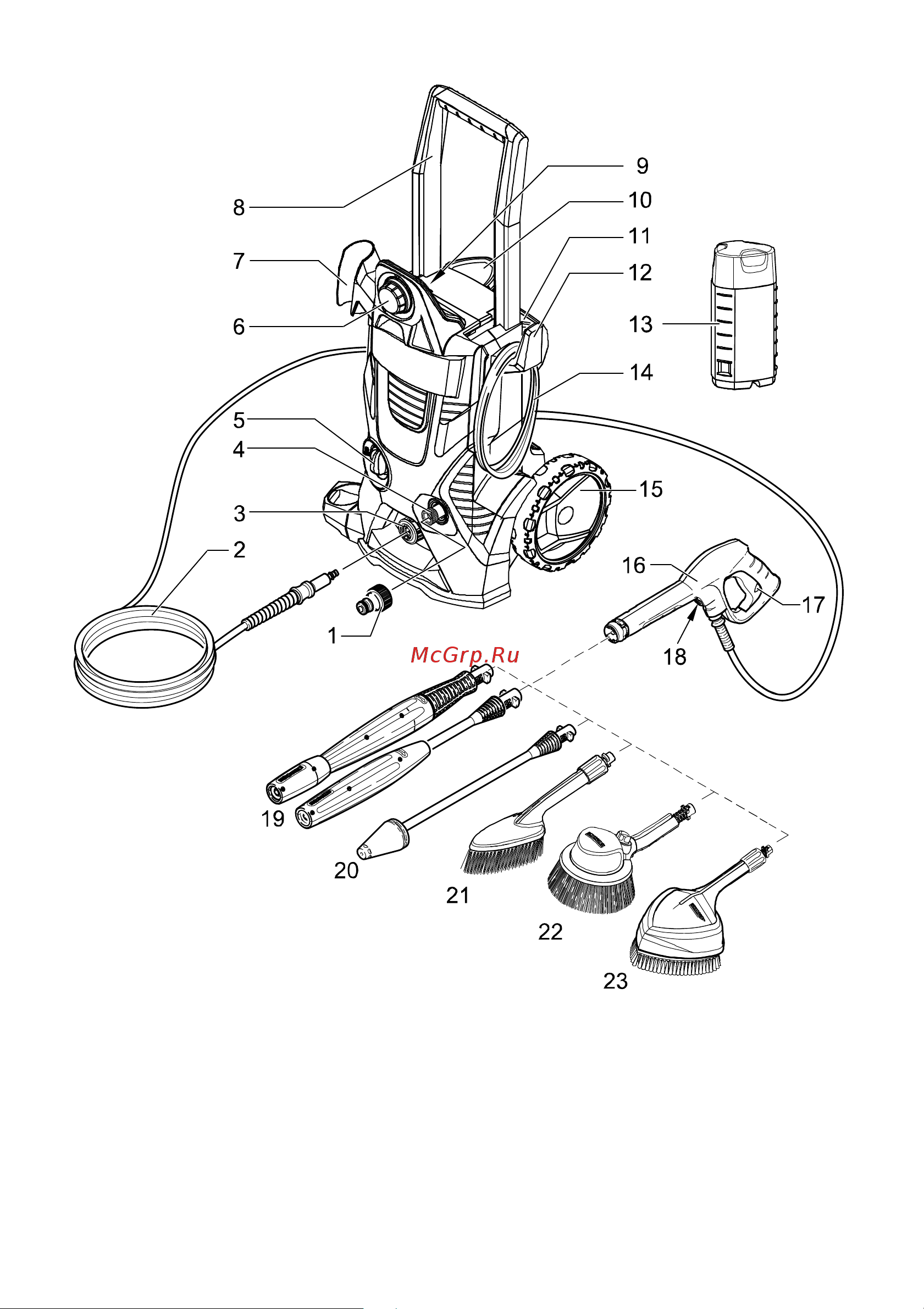 Karcher K 5.600 1.181-200 Инструкция к Karcher K 5.600 1.181-200 онлайн [3/17] 821941