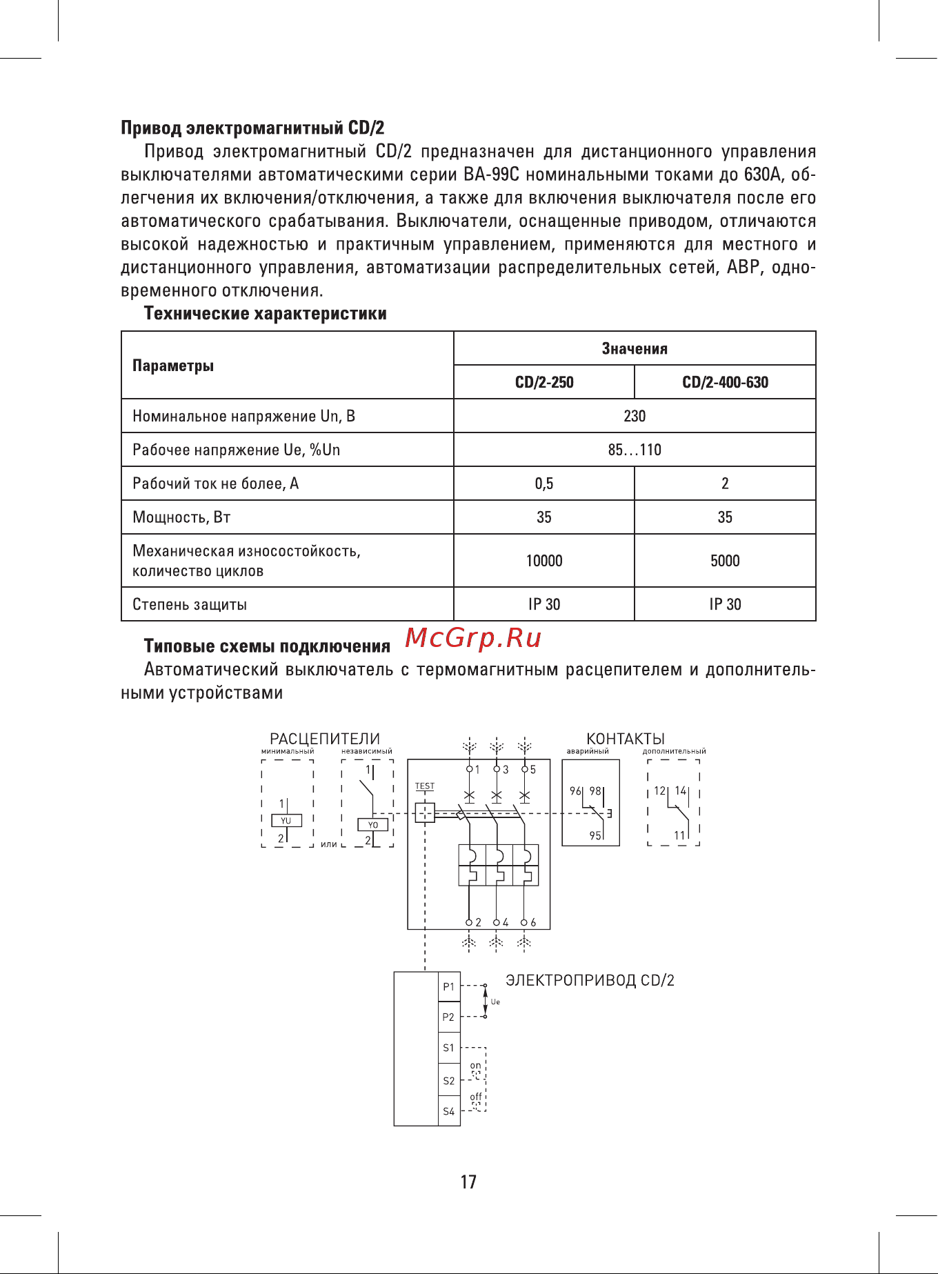 EKF ВА-99C 1250/1000А 3P 50кА PROxima mccb99C-1250-1000 Инструкция к товару онлайн [17/20] 822270