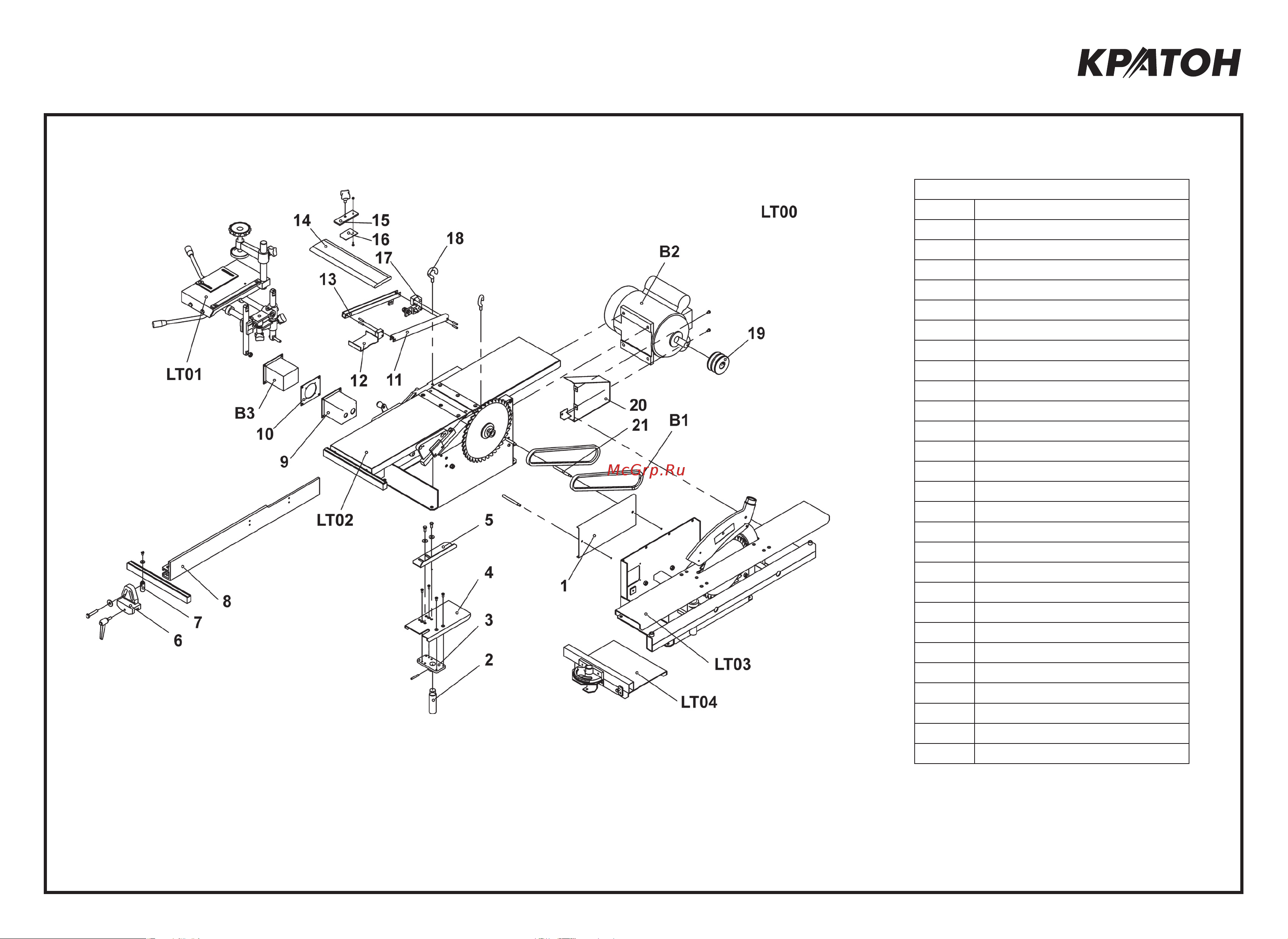 Кратон WM-Multi-03P 4 01 03 013 Схема сборки WM-Multi-03P 4 01 03 013 онлайн