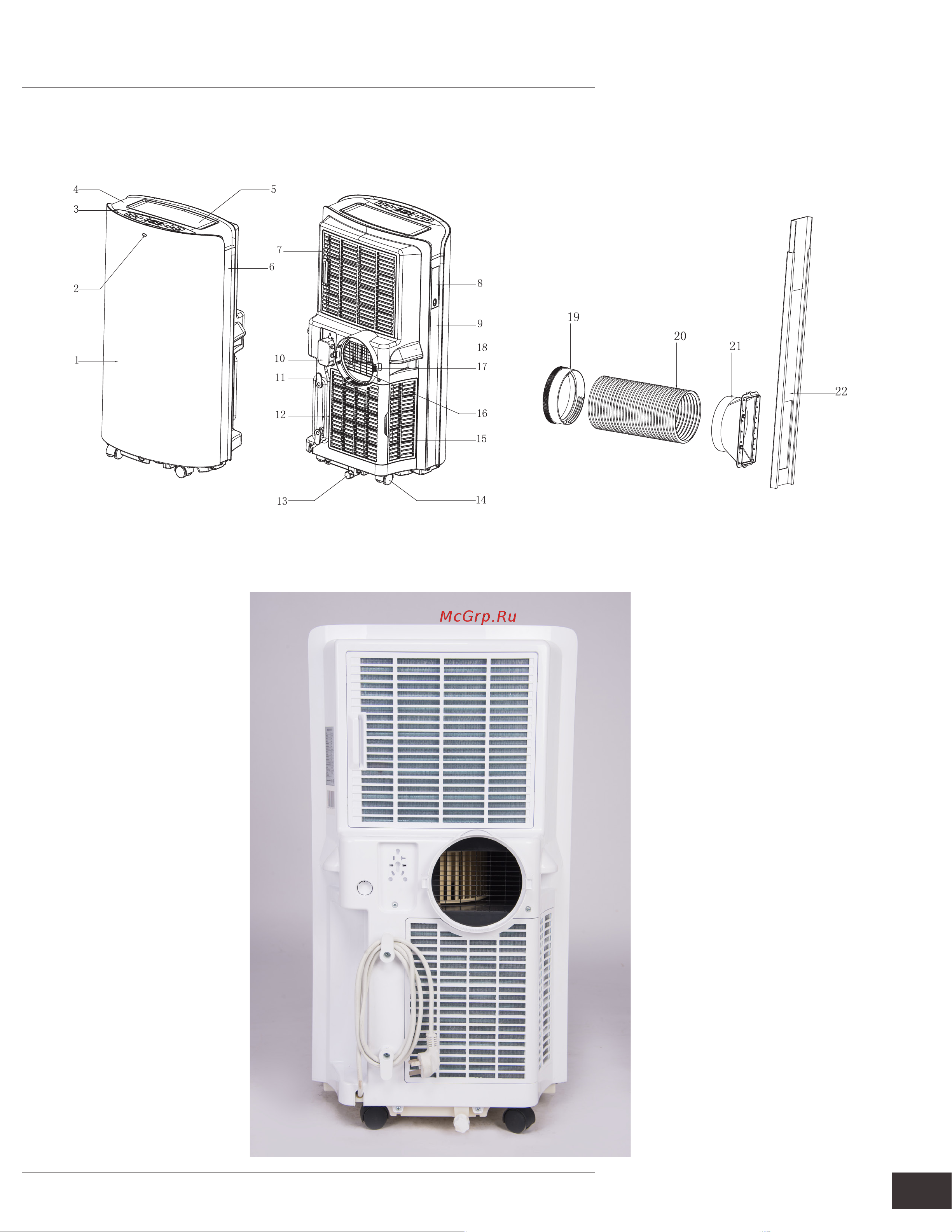 Woods Cortina Silent 9K Eco, класс A+, Эко и Авто режимы, таймер, Швеция WAC902G Инструкция по эксплуатации онлайн [4/20] 822331