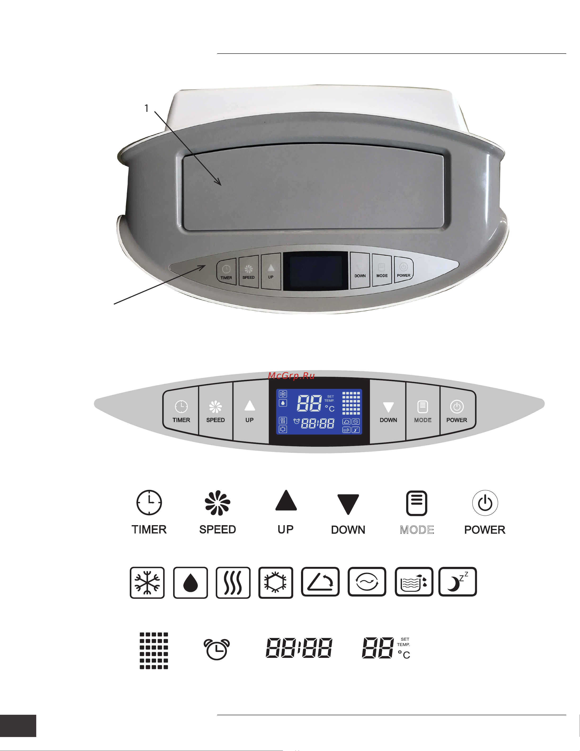 Woods Cortina Silent 9K Eco, класс A+, Эко и Авто режимы, таймер, Швеция WAC902G Инструкция по эксплуатации онлайн [5/20] 822331