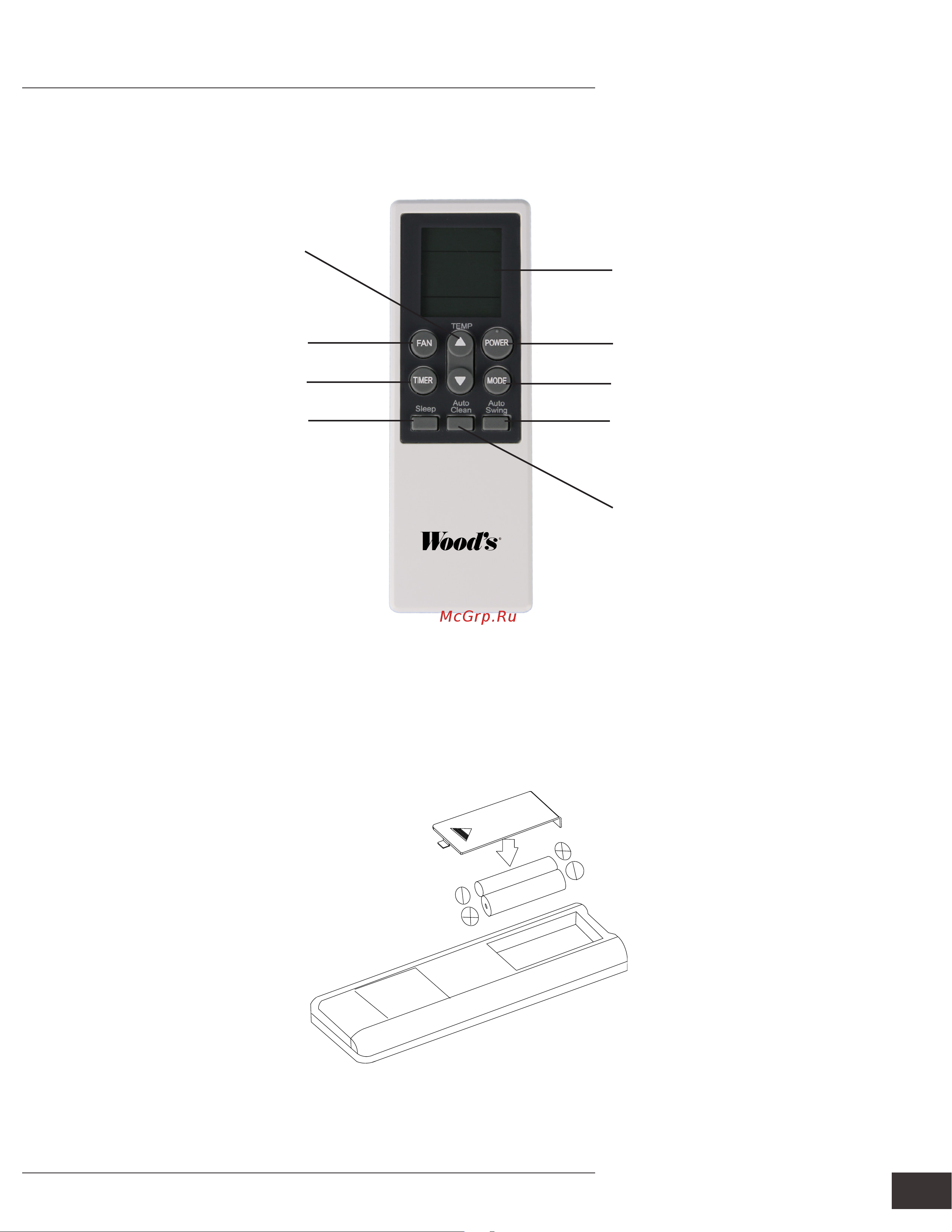 Woods Cortina Silent 9K Eco, класс A+, Эко и Авто режимы, таймер, Швеция WAC902G Инструкция по эксплуатации онлайн [8/20] 822331