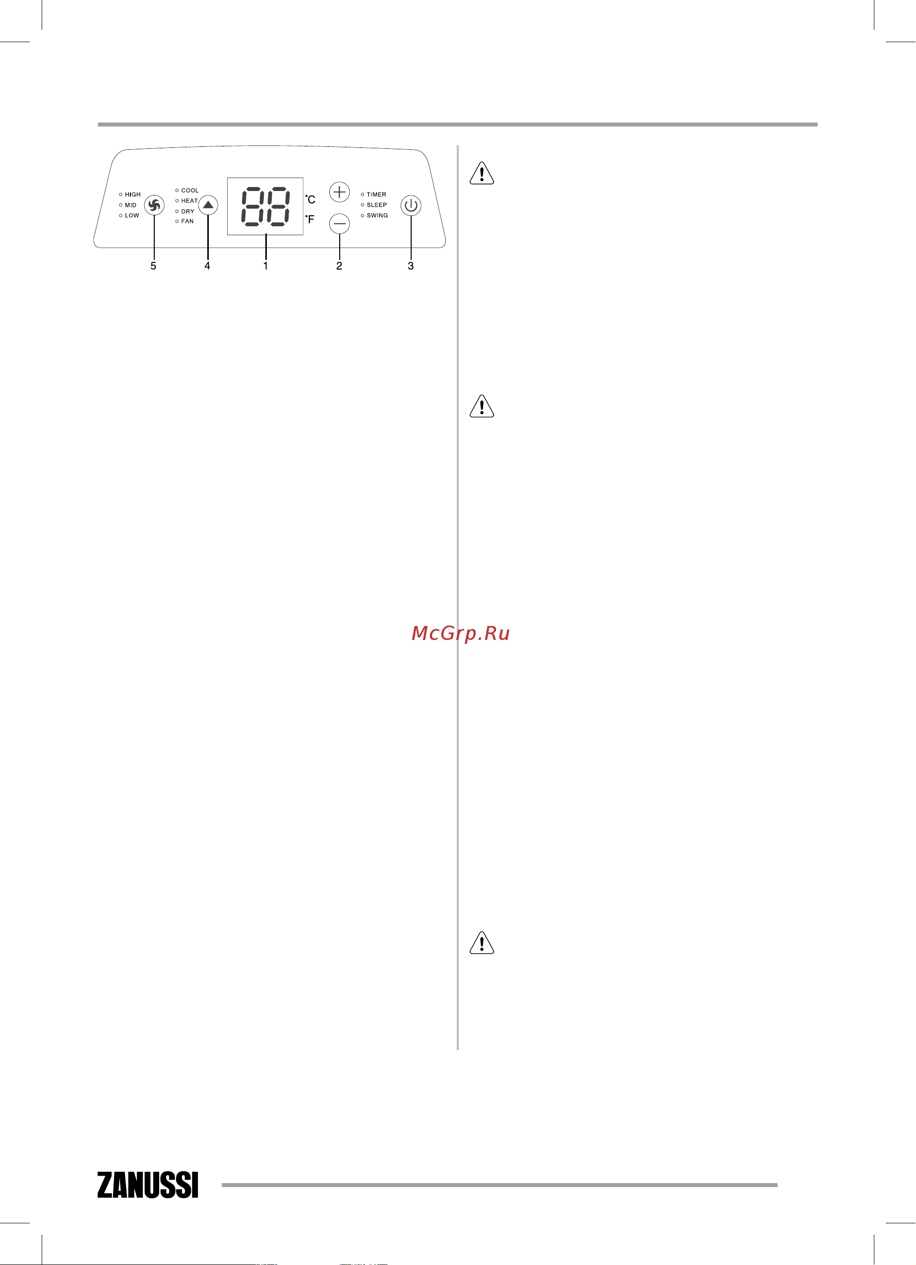 Zanussi ZACM-09 DV/H/A16/N1 НС-1088489 Инструкция к Zanussi ZACM-09 DV/H/A16/N1 онлайн [5/36] 822398