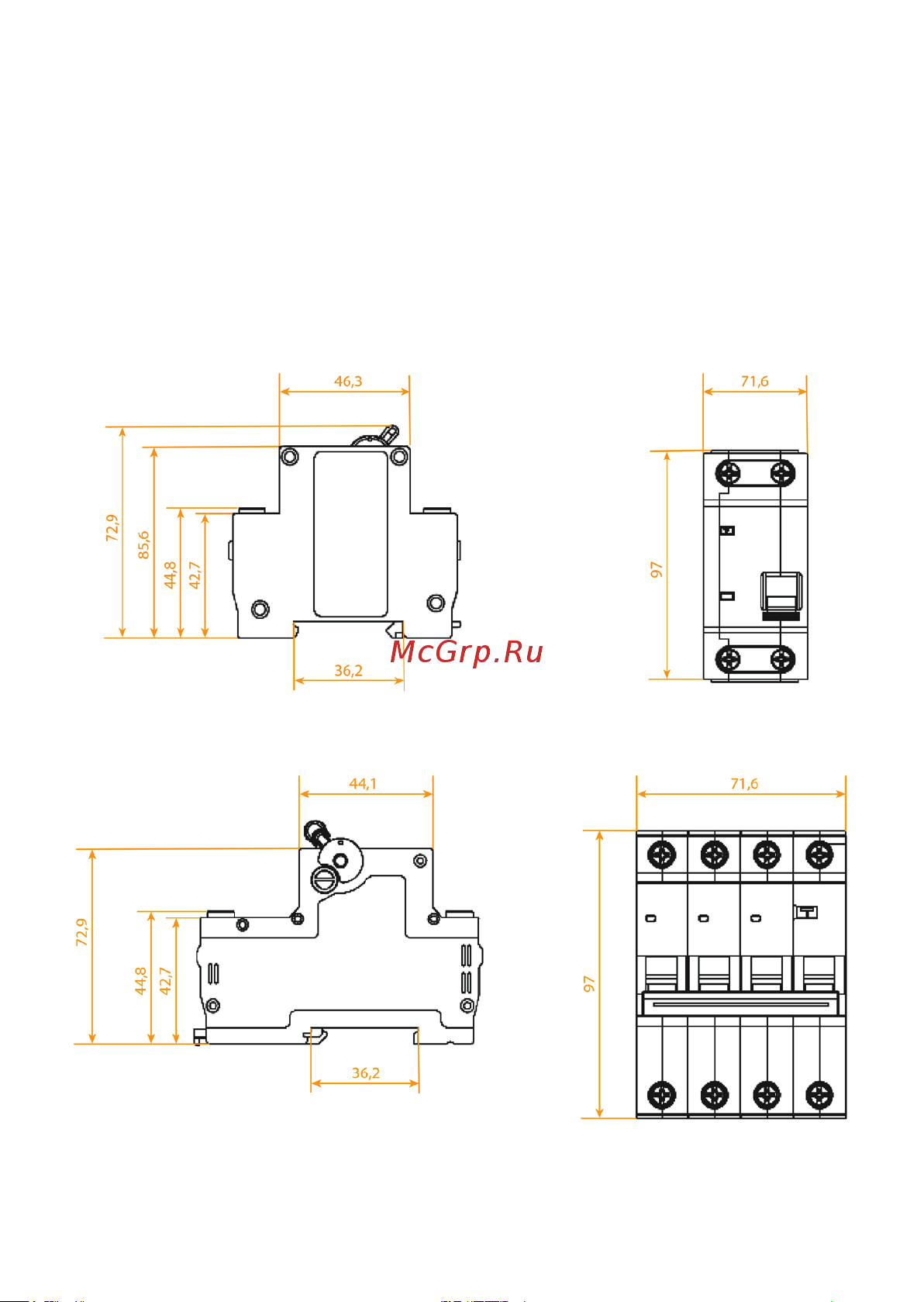 Era АВДТ 4,5кА SIMPLE D12E2C16AC30 АД12, электронное, 1PN, С16, 30мА, тип АС Б0058920 Инструкция к товару онлайн [3/6] 822499
