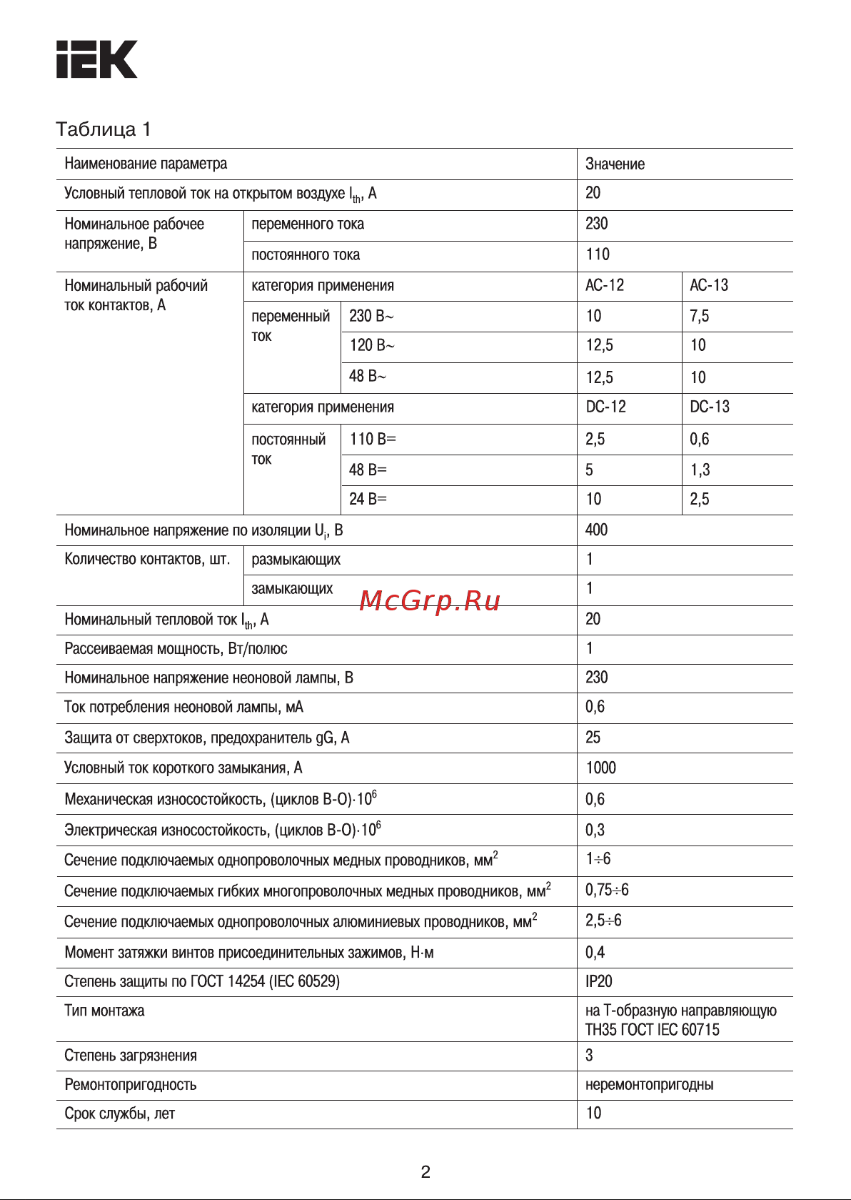 Iek , КМУ11, ИЭК MBD10-11-K51 Инструкция к товару онлайн [2/5] 822564