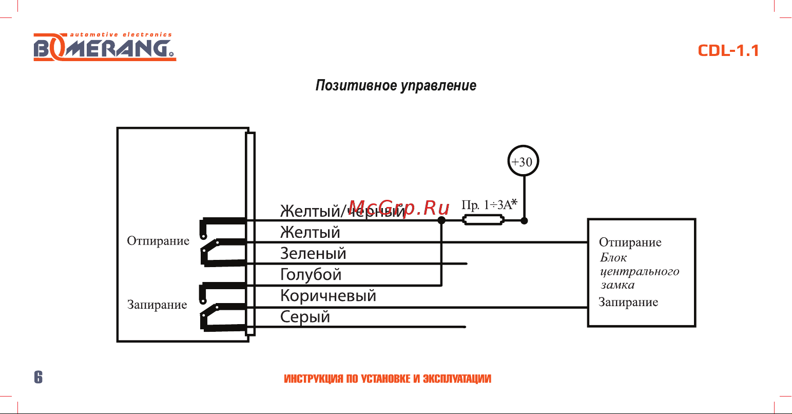 Boomerang CDL-1.1 4620739412149 Инструкция по установке и эксплуатации онлайн [7/18] 822652