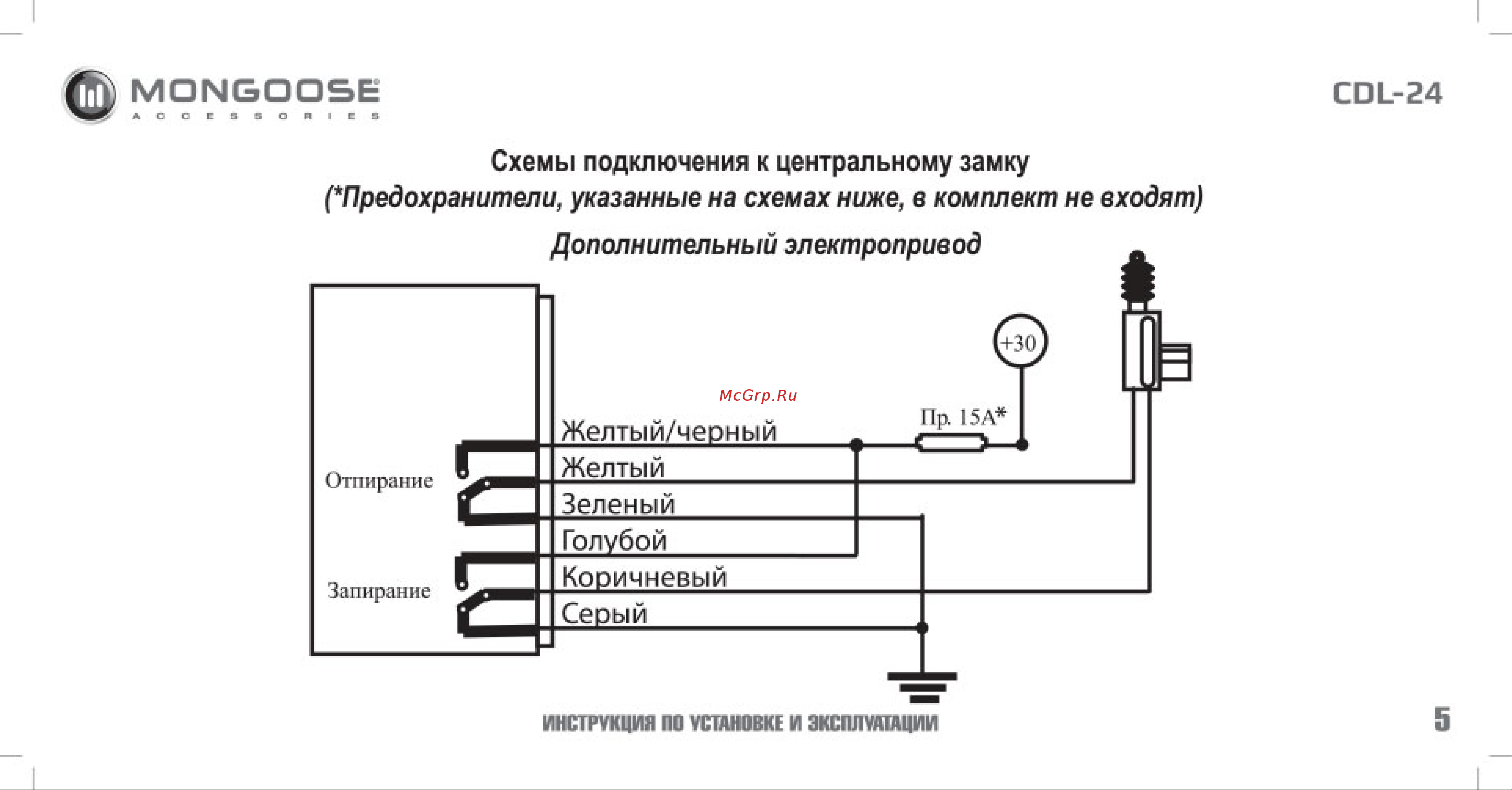 Mongoose CDL-24 груз 4620739412767 Инструкция по установке и эксплуатации онлайн [6/18] 822658