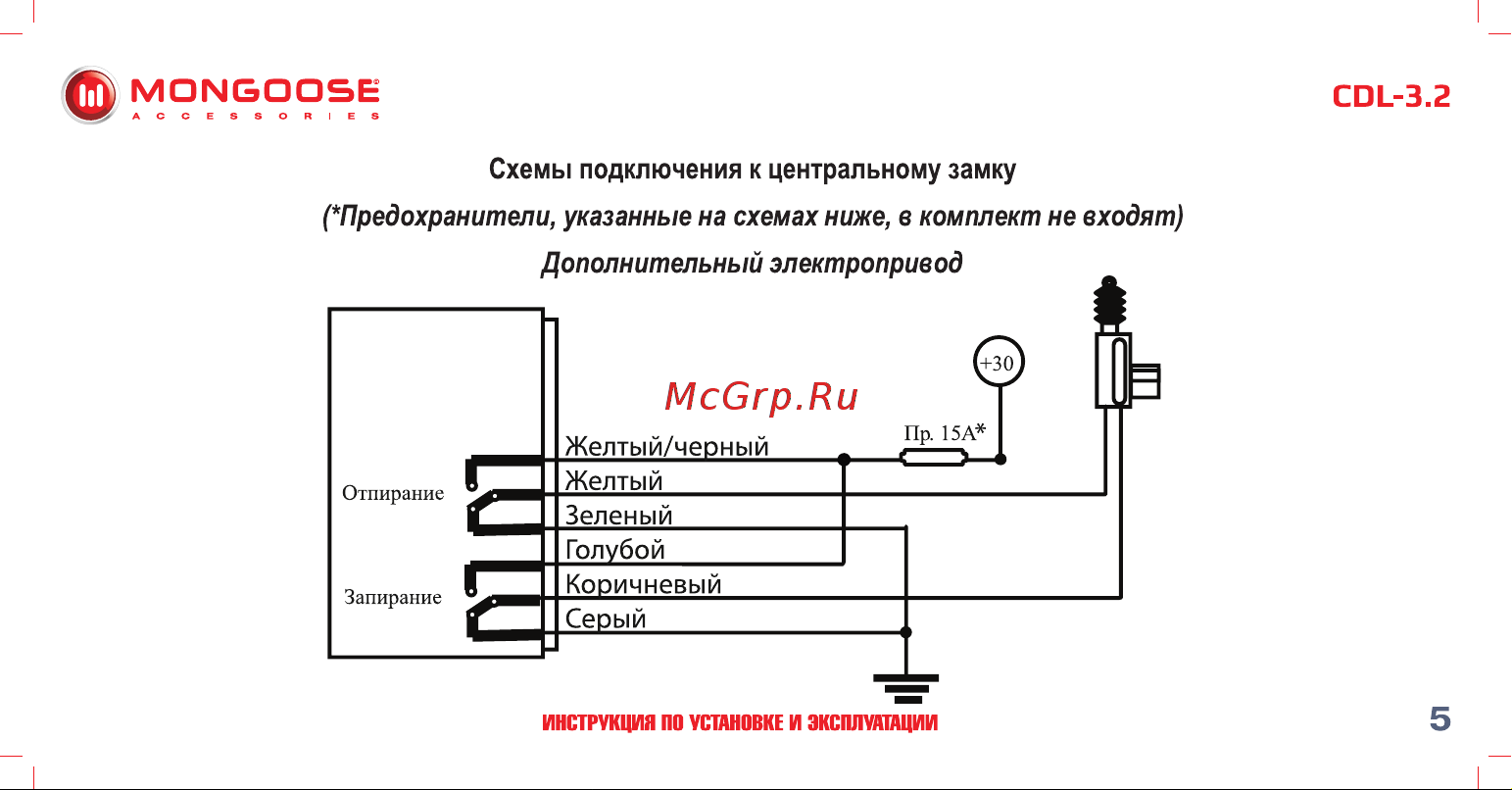 Mongoose CDL-3. 2 4620739412330 Инструкция по установке и эксплуатации онлайн [6/18] 822659