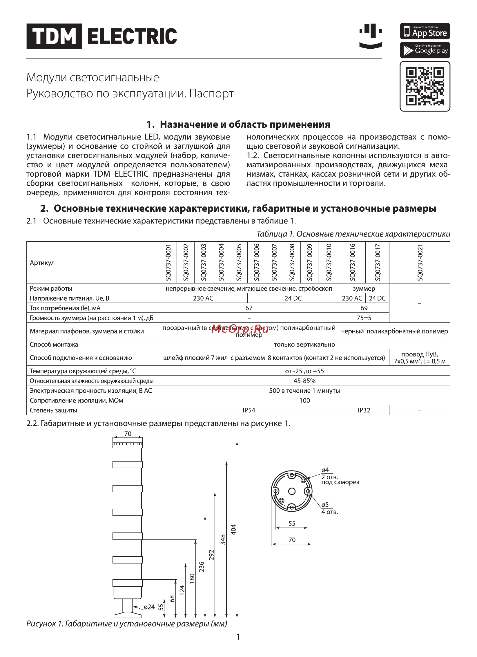 Тдм 70 мм 100дБ 24В DC SQ0737-0017 Инструкция к товару онлайн