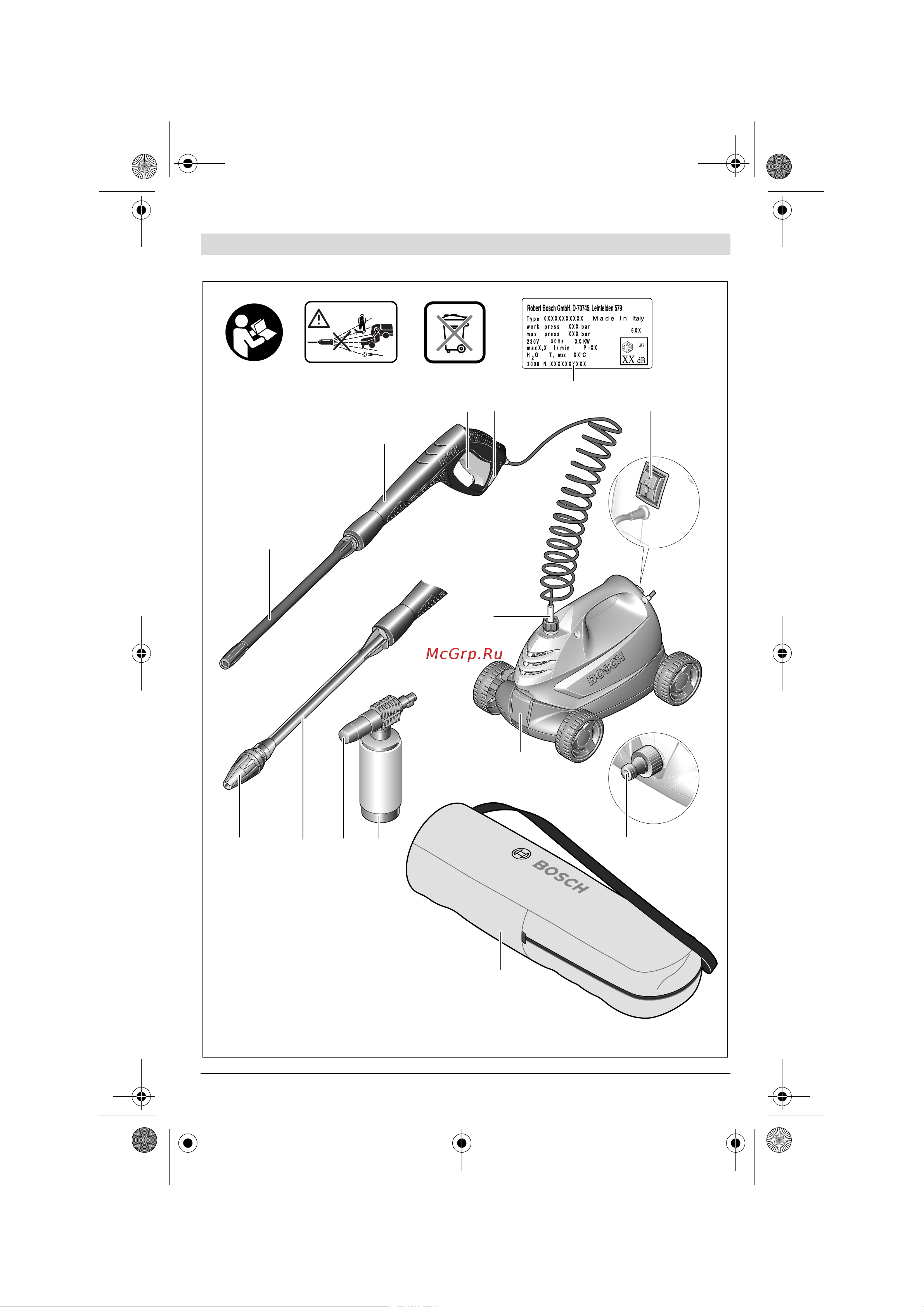 Bosch Aquatak Go 0.600.876.H00 Инструкция к Bosch Aquatak Go 0600876H00 онлайн [4/136] 822813