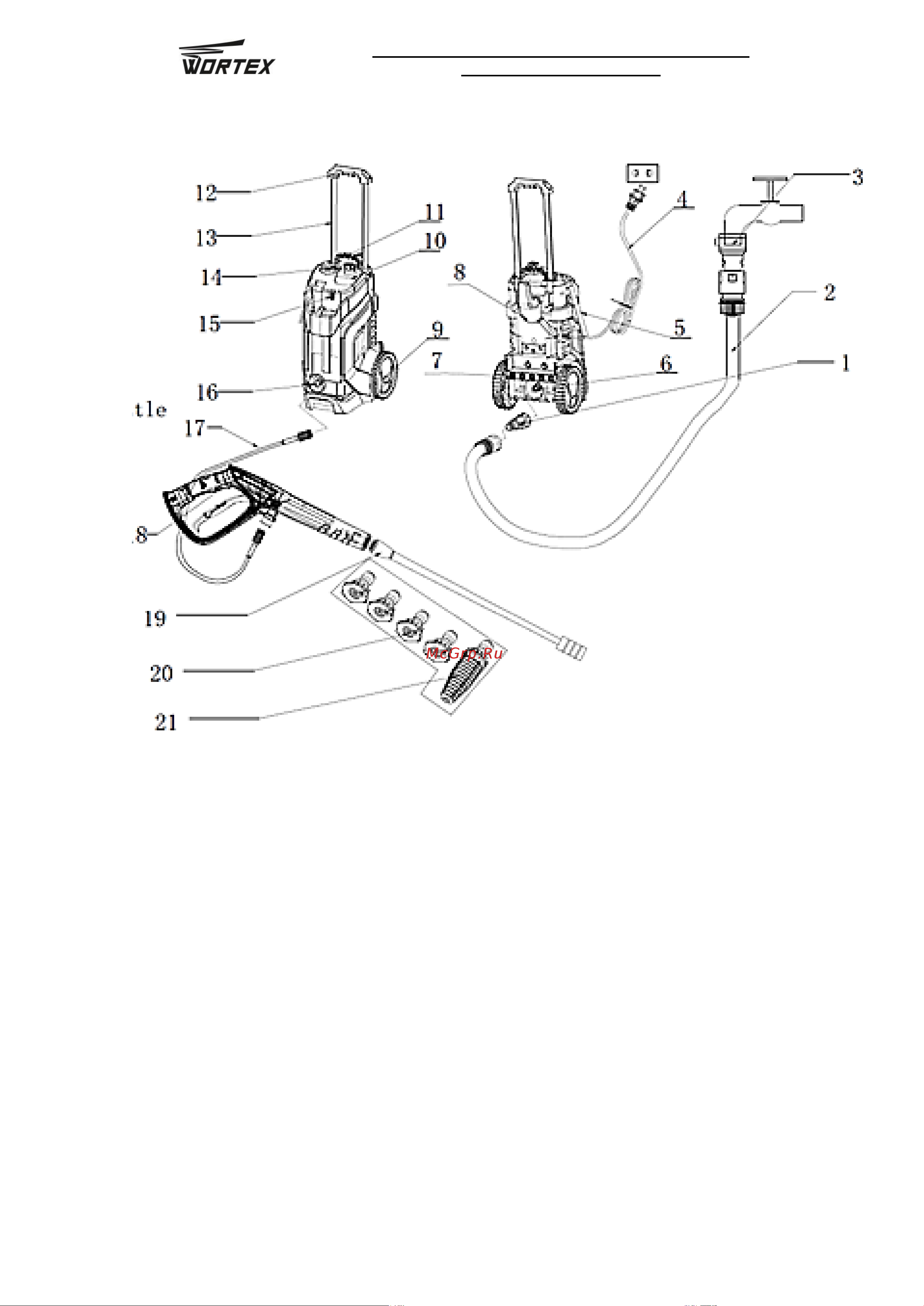 WORTEX PW 1740 PW174000025 Инструкция онлайн [4/18] 822949