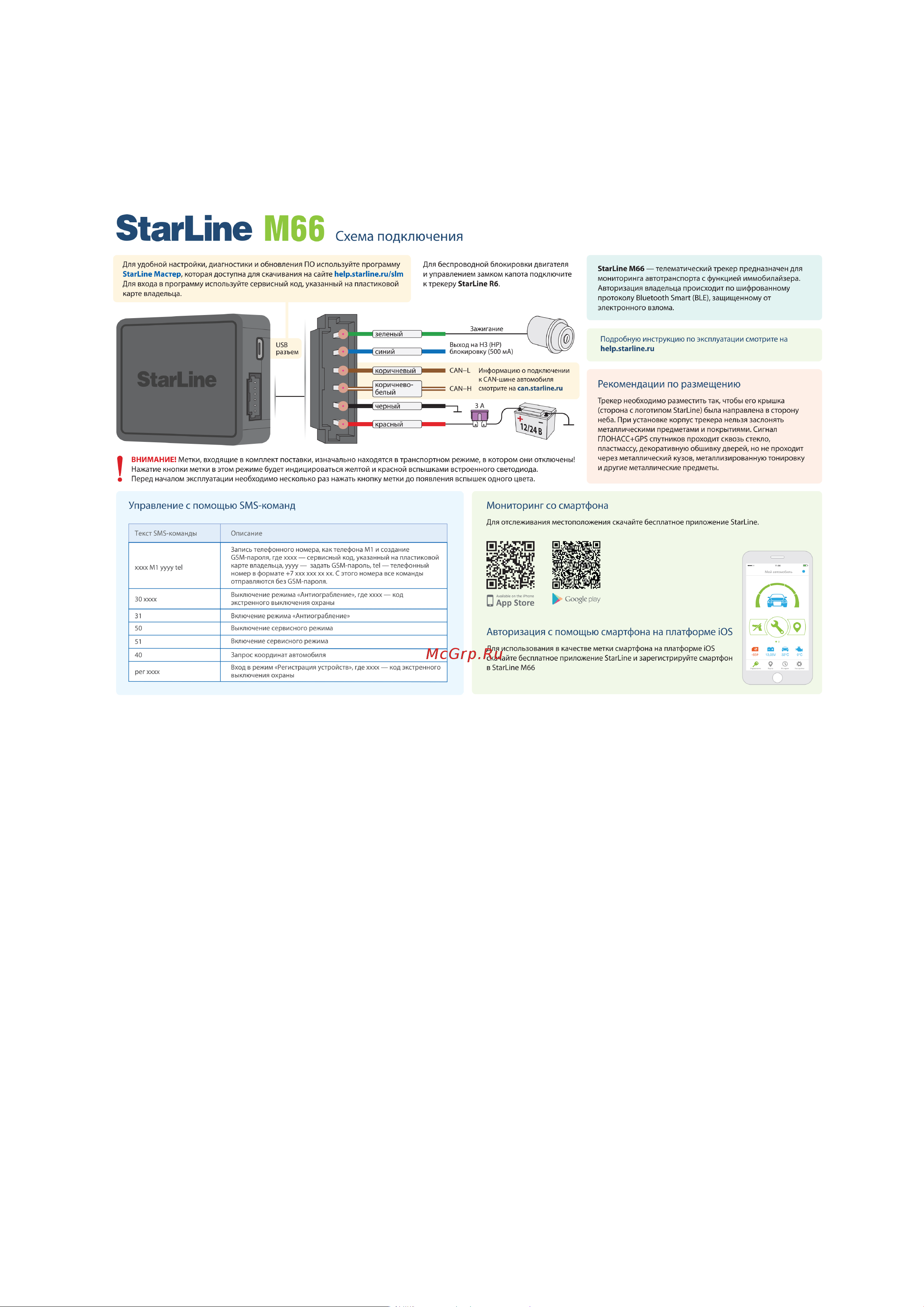 Starline M66-M ECO 4003438 Инструкция по эксплуатации онлайн [39/130] 823067