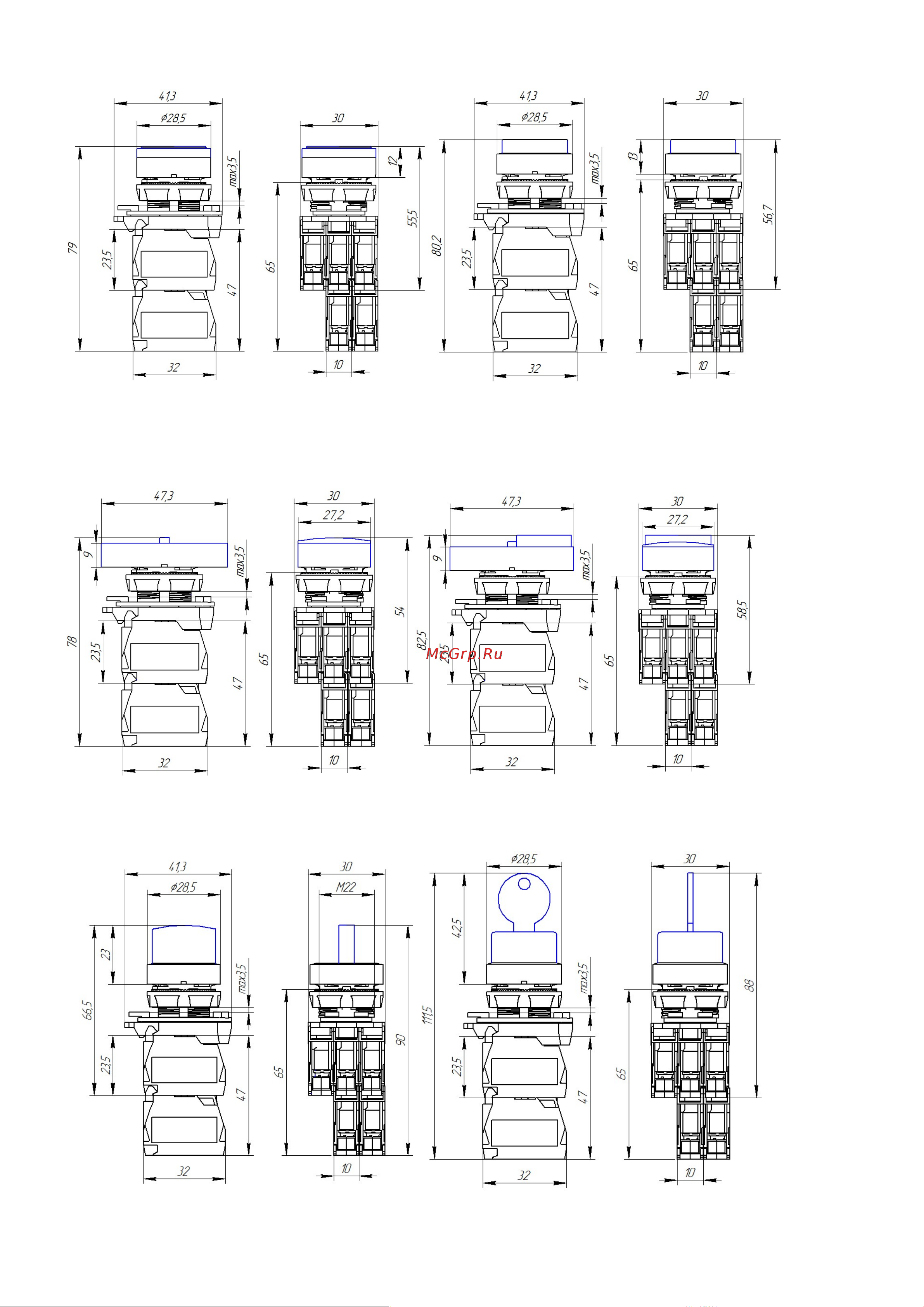Briswik светодиодный АД-22 красный 220В AC/DC IP65 Паспорт онлайн [6/8] 870818