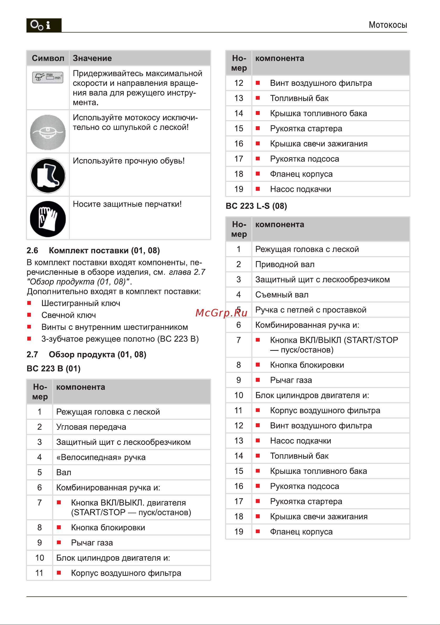 GEOS by Alko Easy BC 223 B 213692 Инструкция к GEOS GEOS Easy BC 213692 онлайн [8/28] 823593