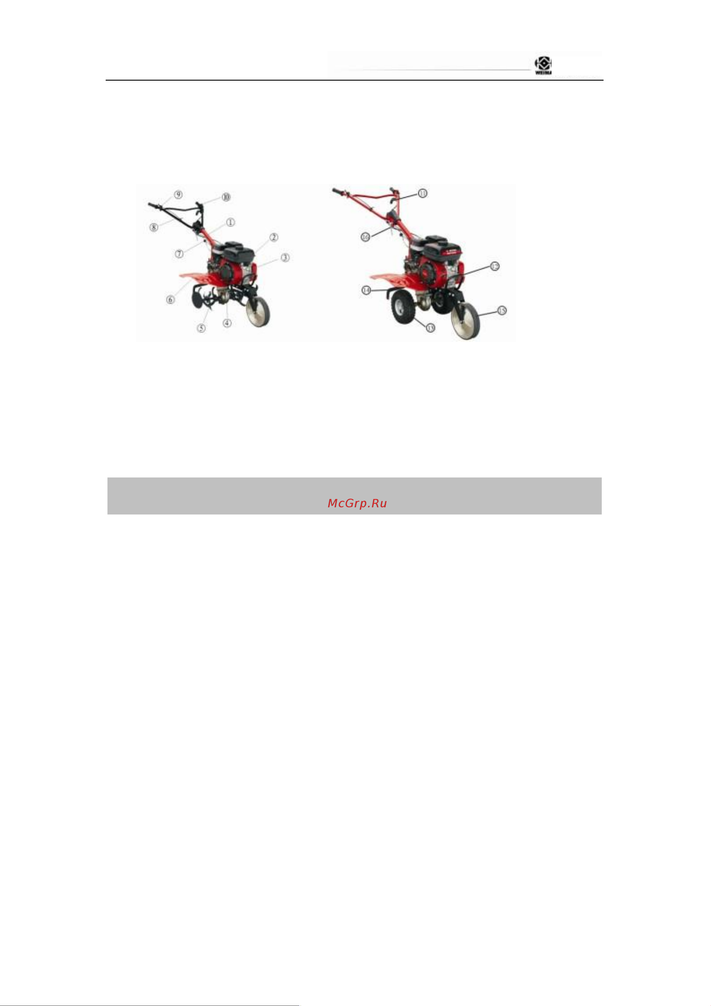 Weima WM500 168FB 1010100 Инструкция к Weima WM500 168FB 1010100 онлайн [3/18] 823671
