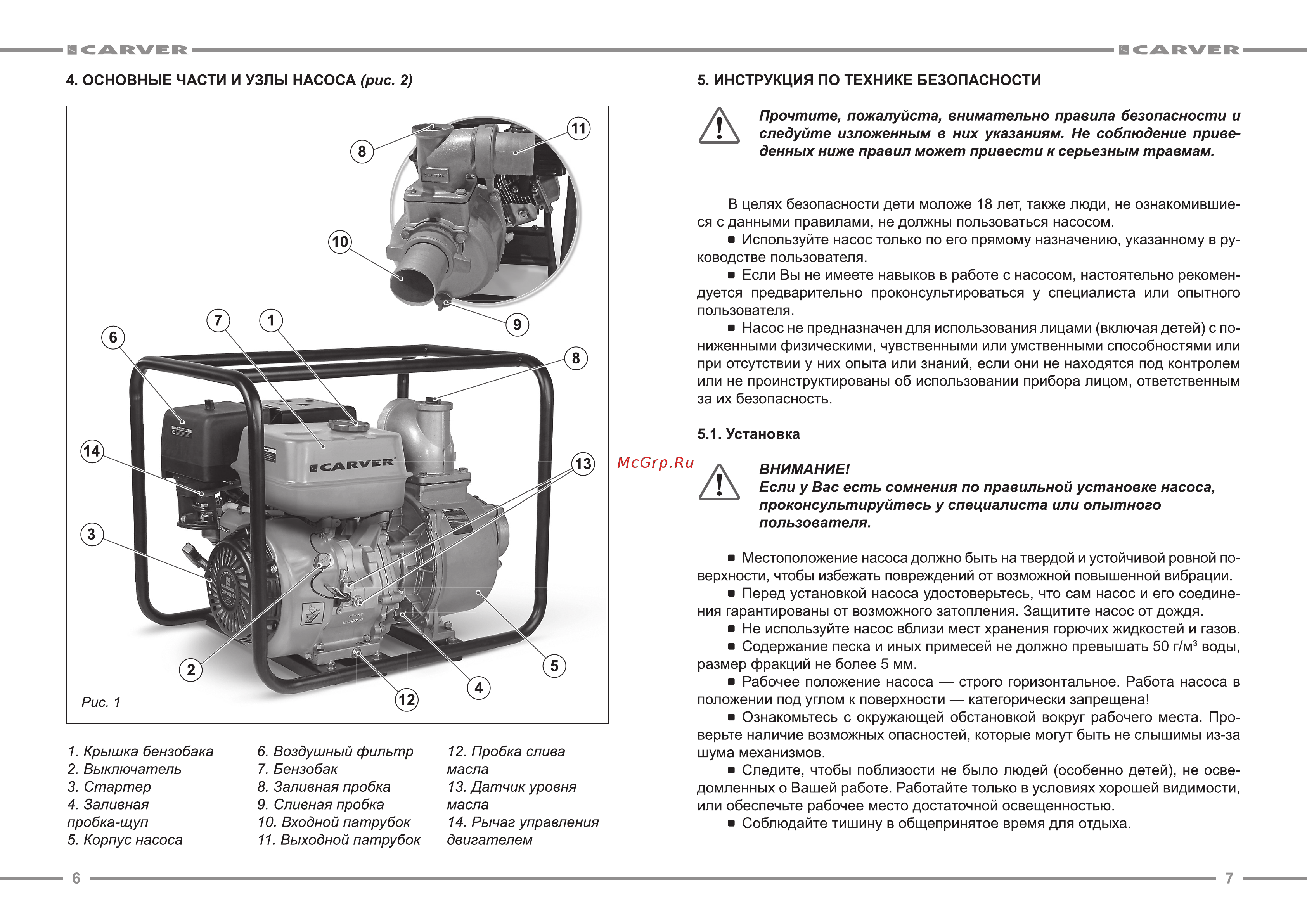 Carver CGP 99100 E 01.022.00009 Инструкция к CARVER CGP 99100 E 01.022.00009 онлайн [4/13] 823688