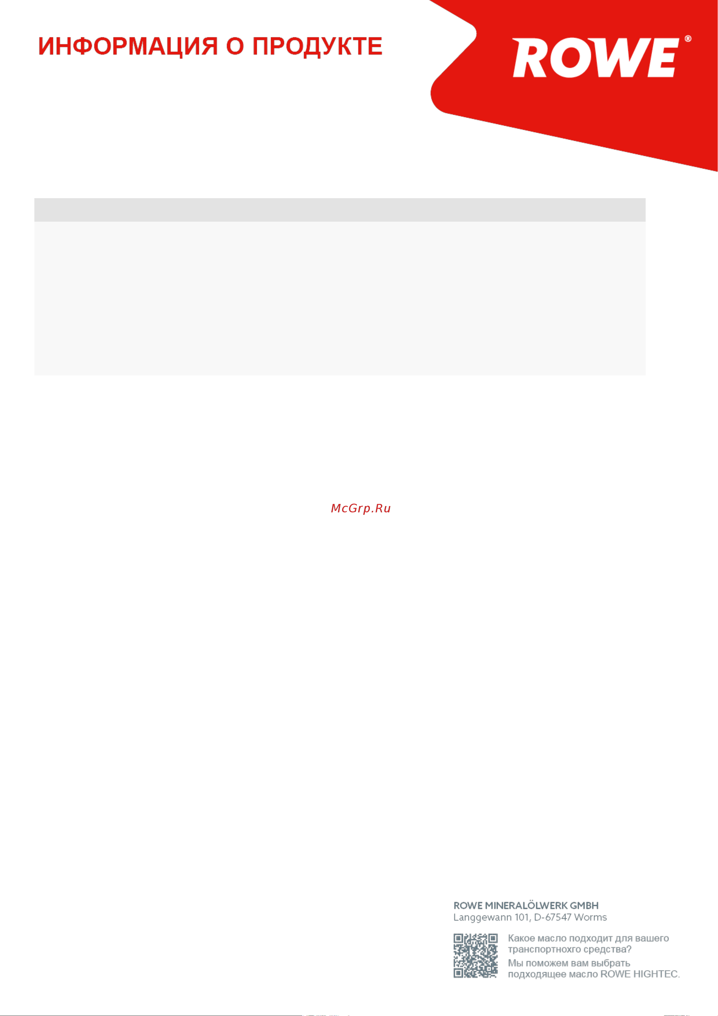 Rowe HIGHTEC SYNT RSi SAE 5W-40 20068-0050-99 Инструкция к товару онлайн [2/2] 823817
