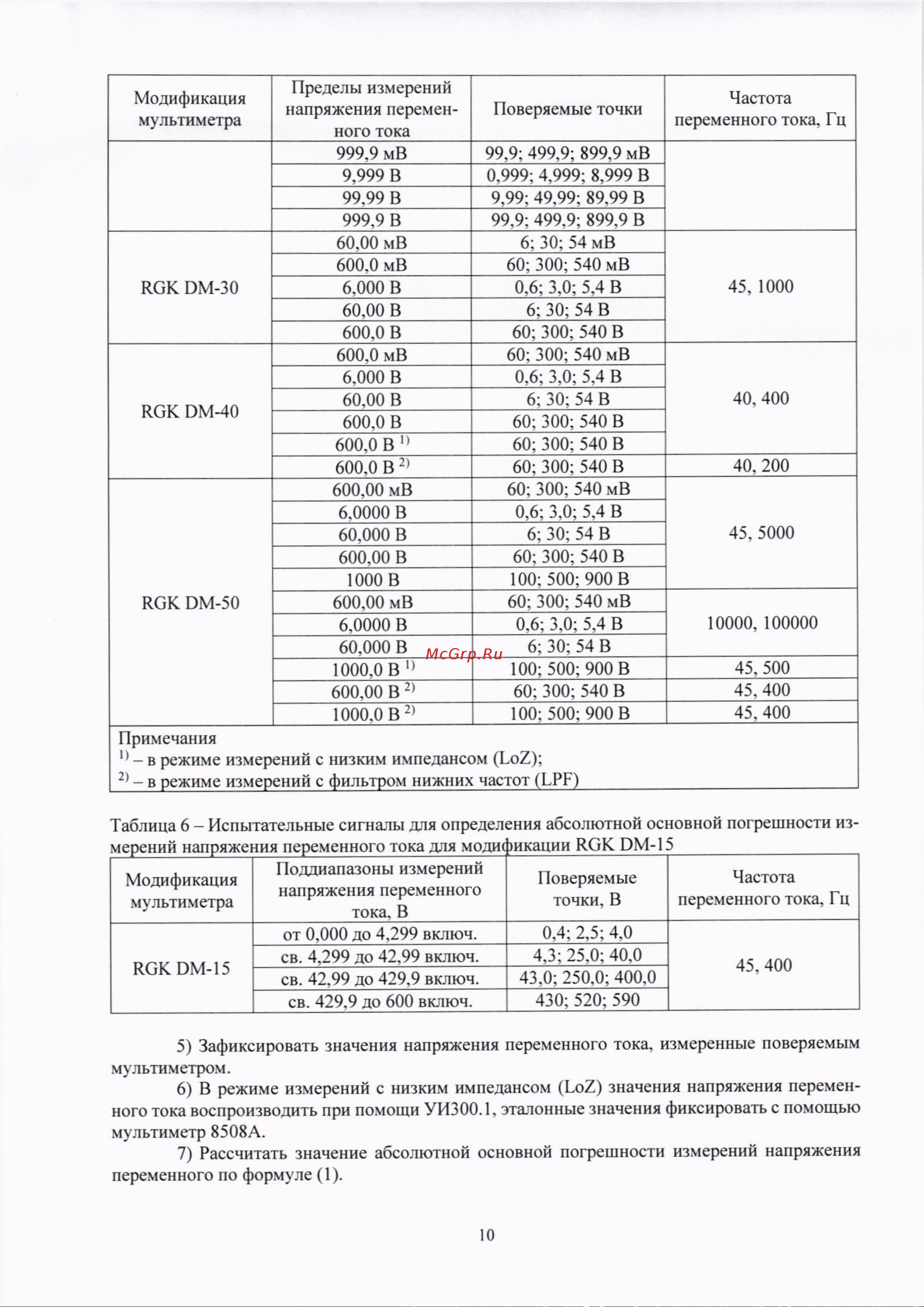 RGK DM-15 с поверкой 721494 Методика поверки DM-15 онлайн [10/21] 824227