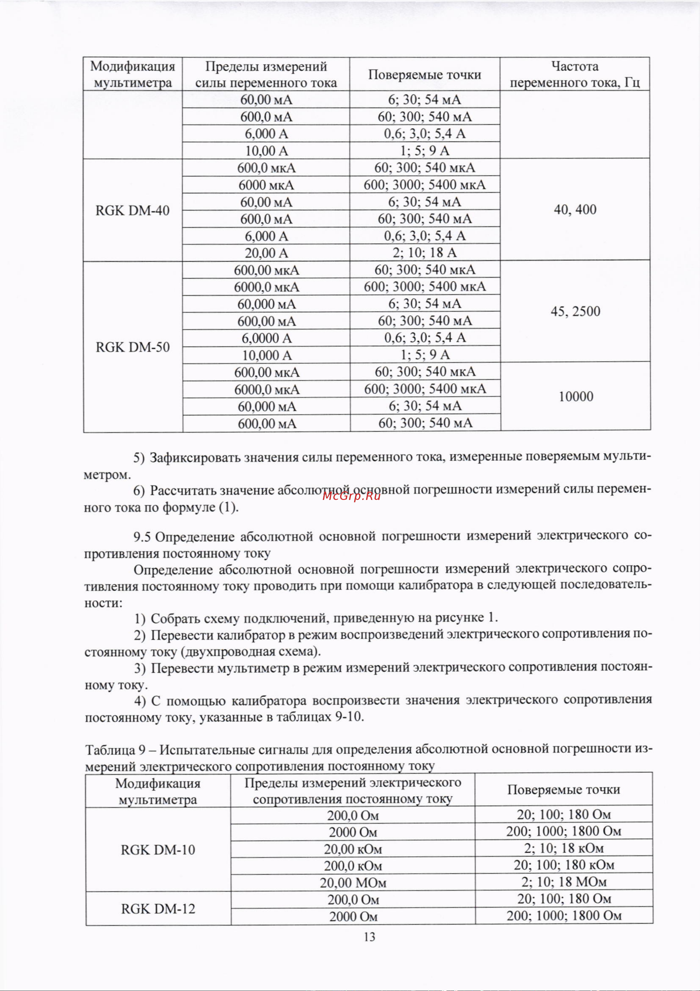 RGK DM-15 с поверкой 721494 Методика поверки DM-15 онлайн [13/21] 824227