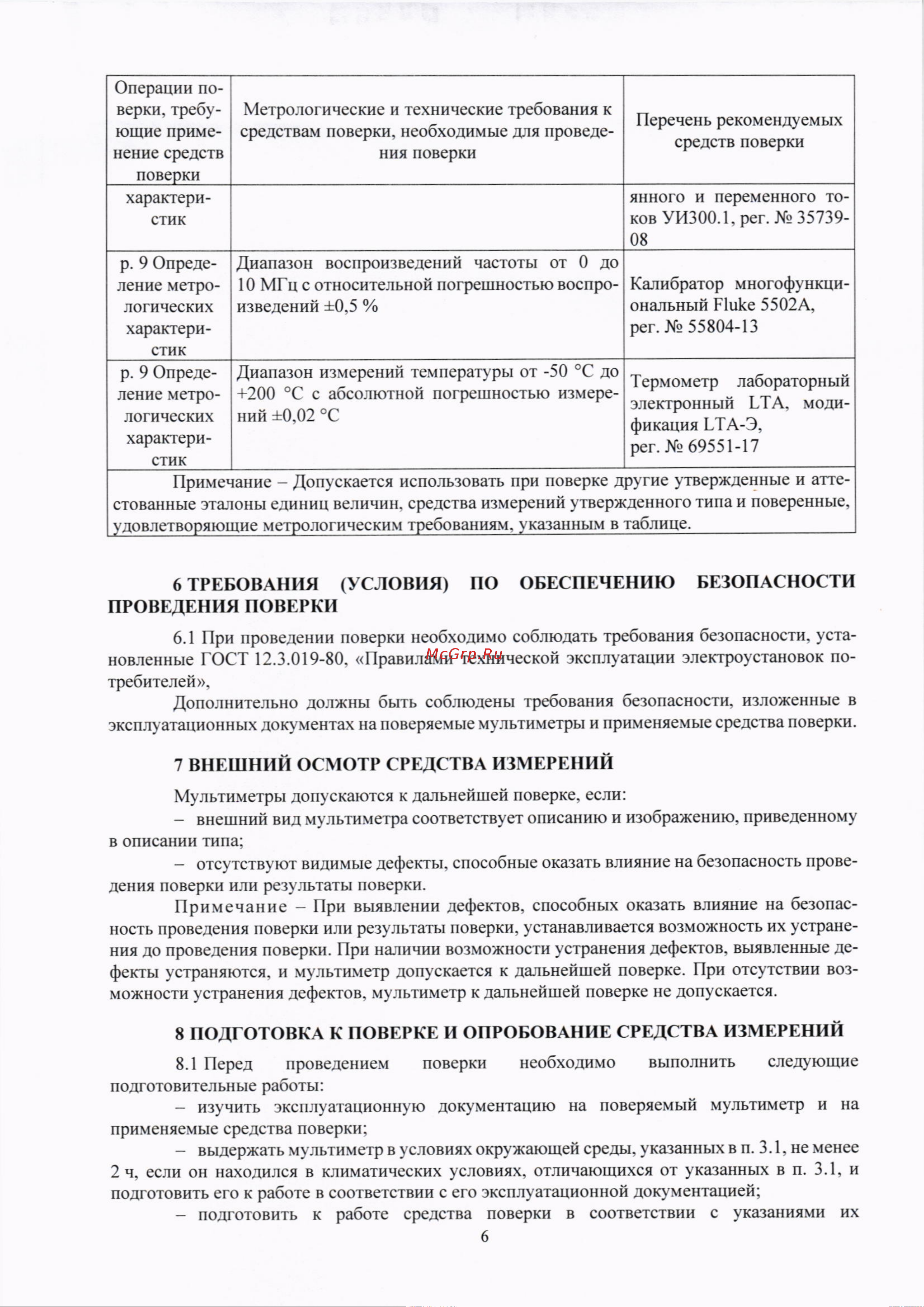 RGK DM-15 с поверкой 721494 Методика поверки DM-15 онлайн [6/21] 824227