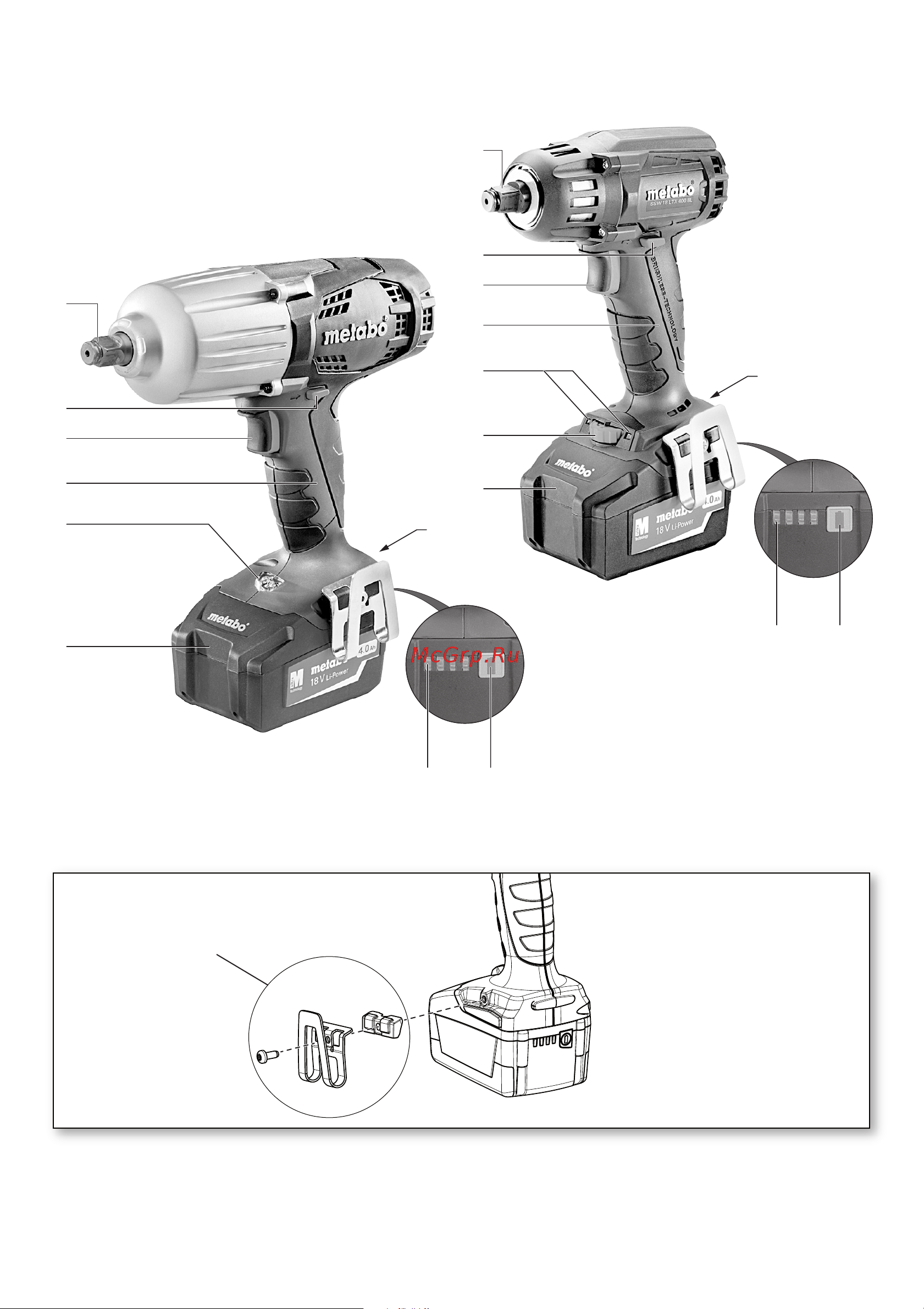 Metabo SSW 18 LTX 400 BL SE 602255850 SSW 18 LTX 400 BL SE онлайн [2/64] 865235