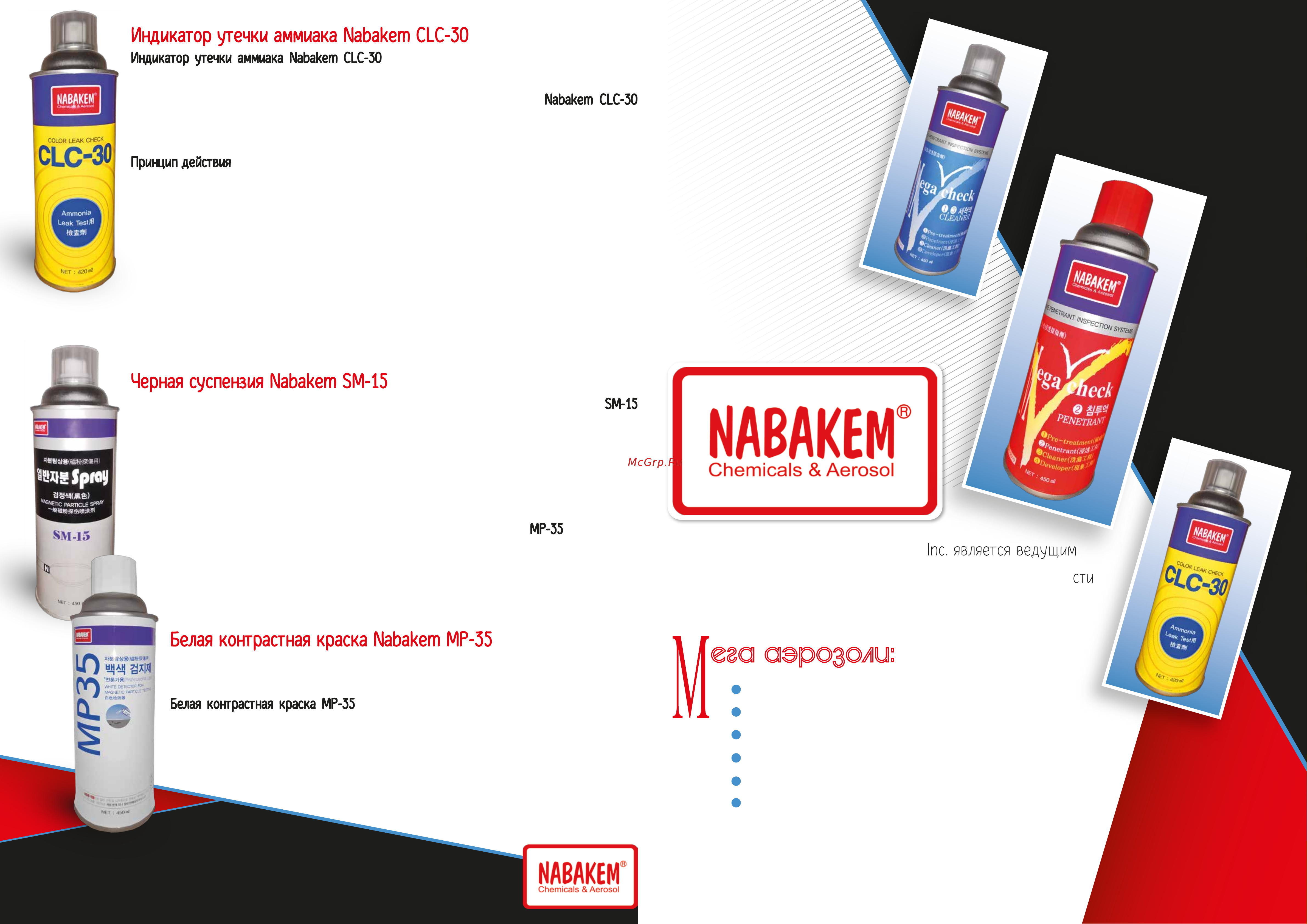 Nabakem Mega Check Developer 450 мл MCD30103D Буклет Nabakem онлайн [2/2] 853395