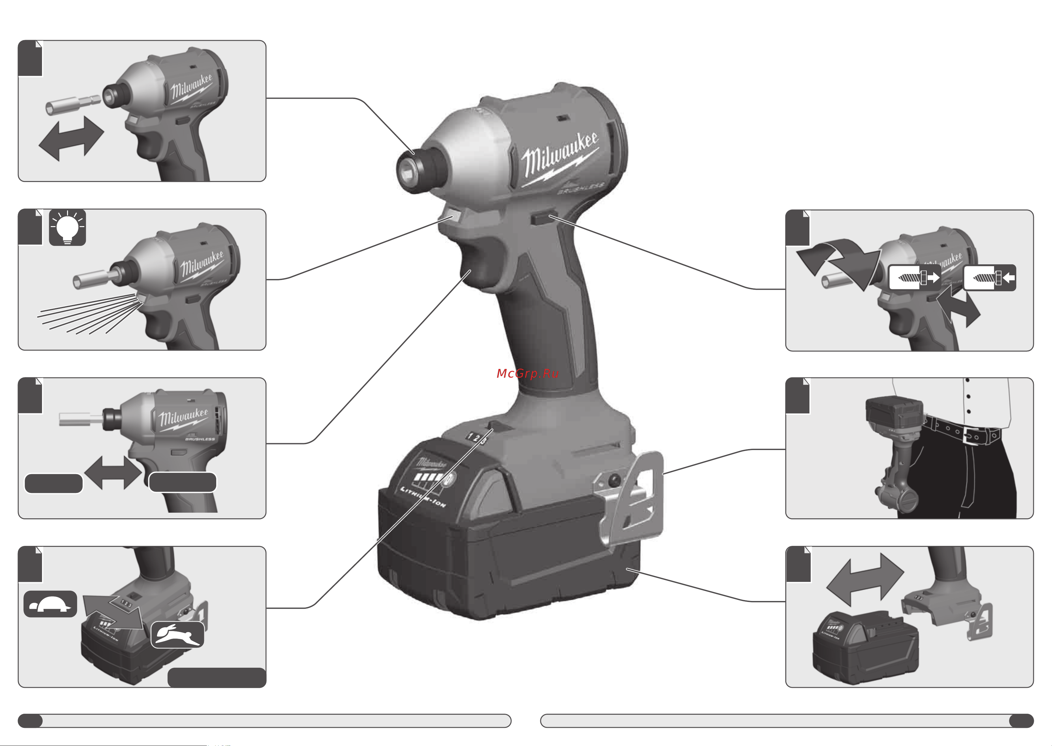 Milwaukee M18 BLPP2B3-502X 4933492846 Инструкция к товару онлайн [3/55] 824532