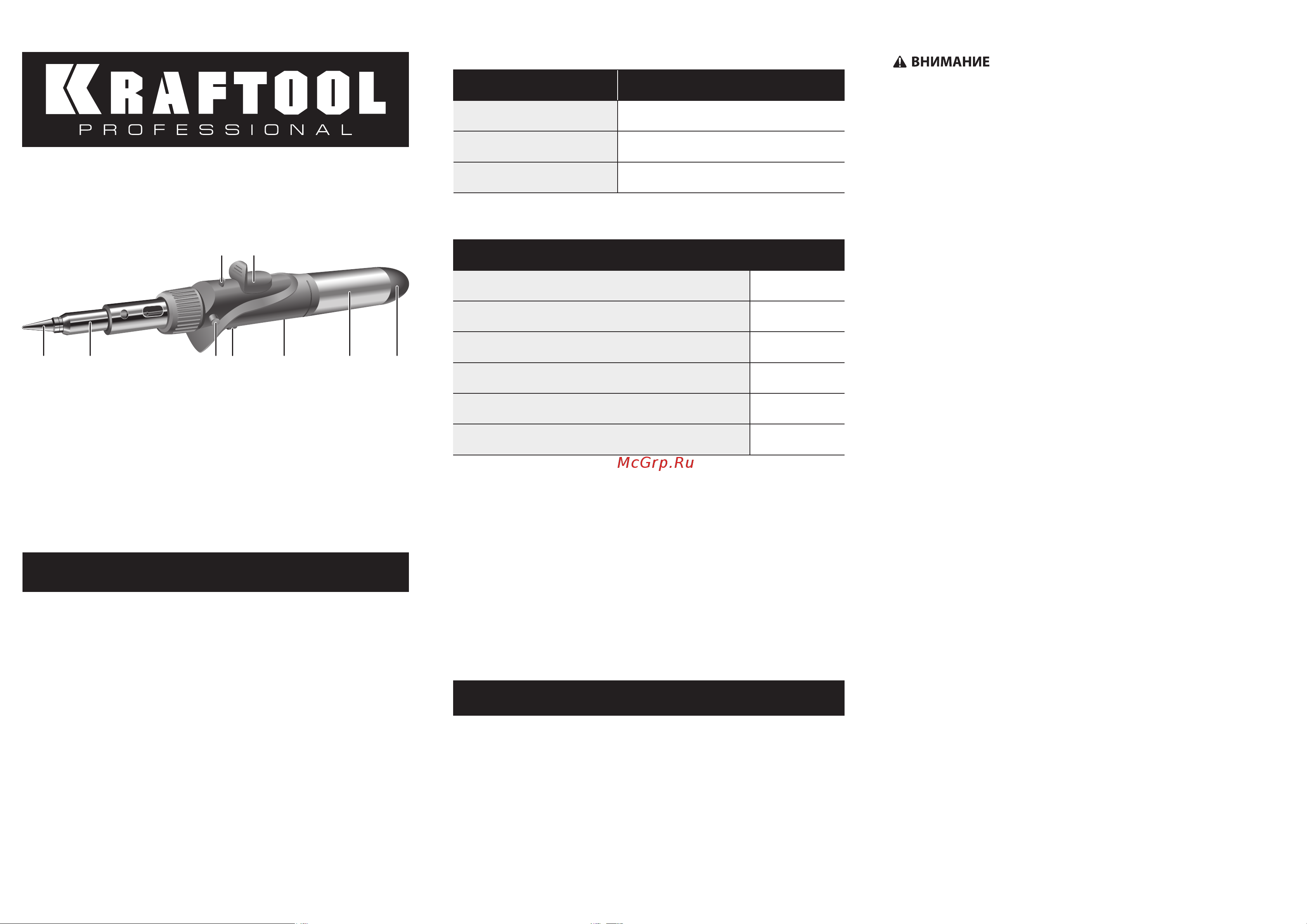 Kraftool SolderPro набор 10-в-1 55503-H10 Инструкция онлайн