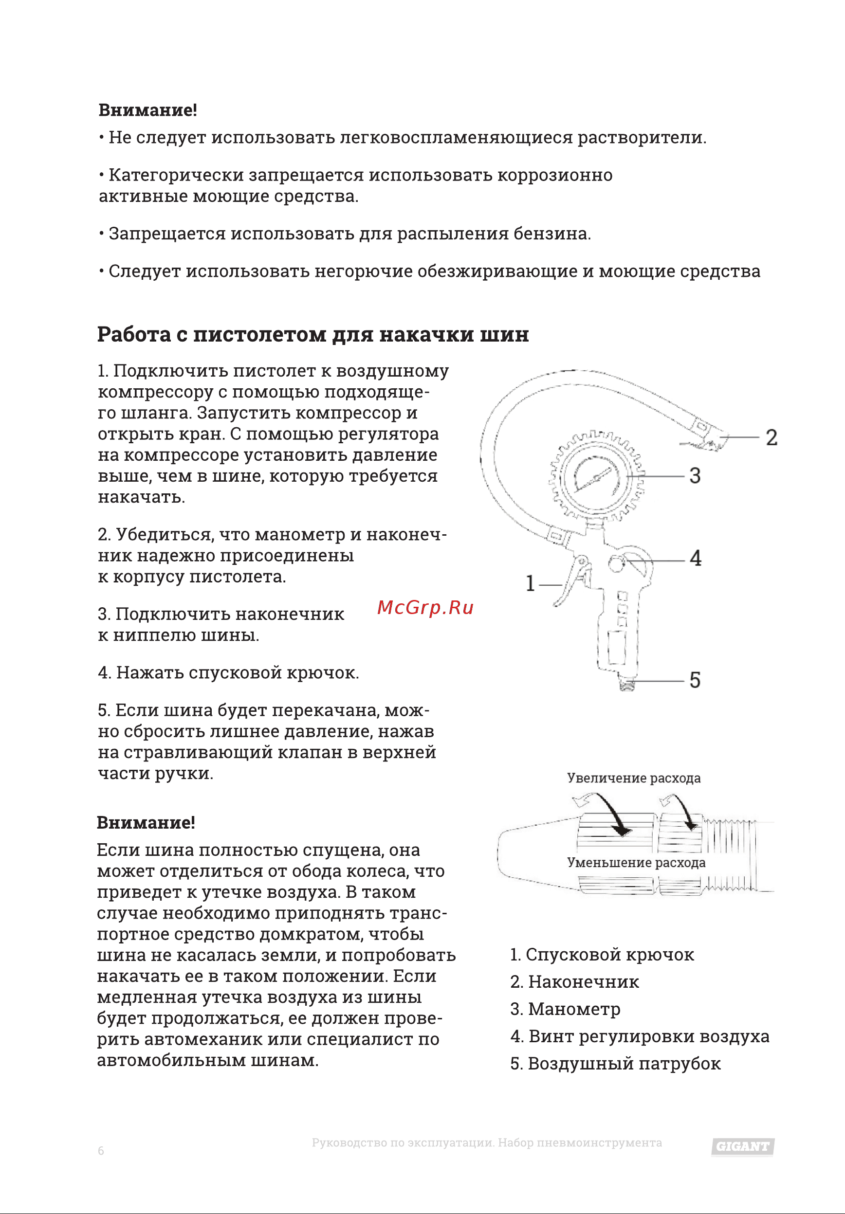 Gigant SPT5 Инструкция к товару онлайн [6/16] 824741