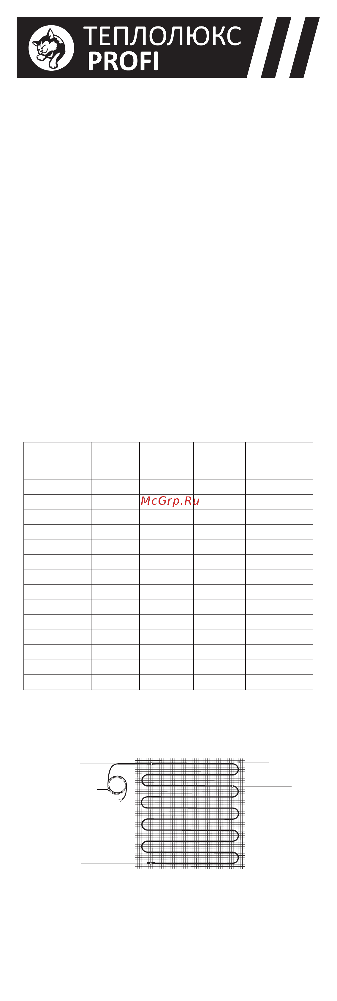 Теплолюкс ProfiMat 900 Вт/5 кв.м UT-00004506 Инструкция к Теплолюкс ProfiMat UT-00004506 онлайн