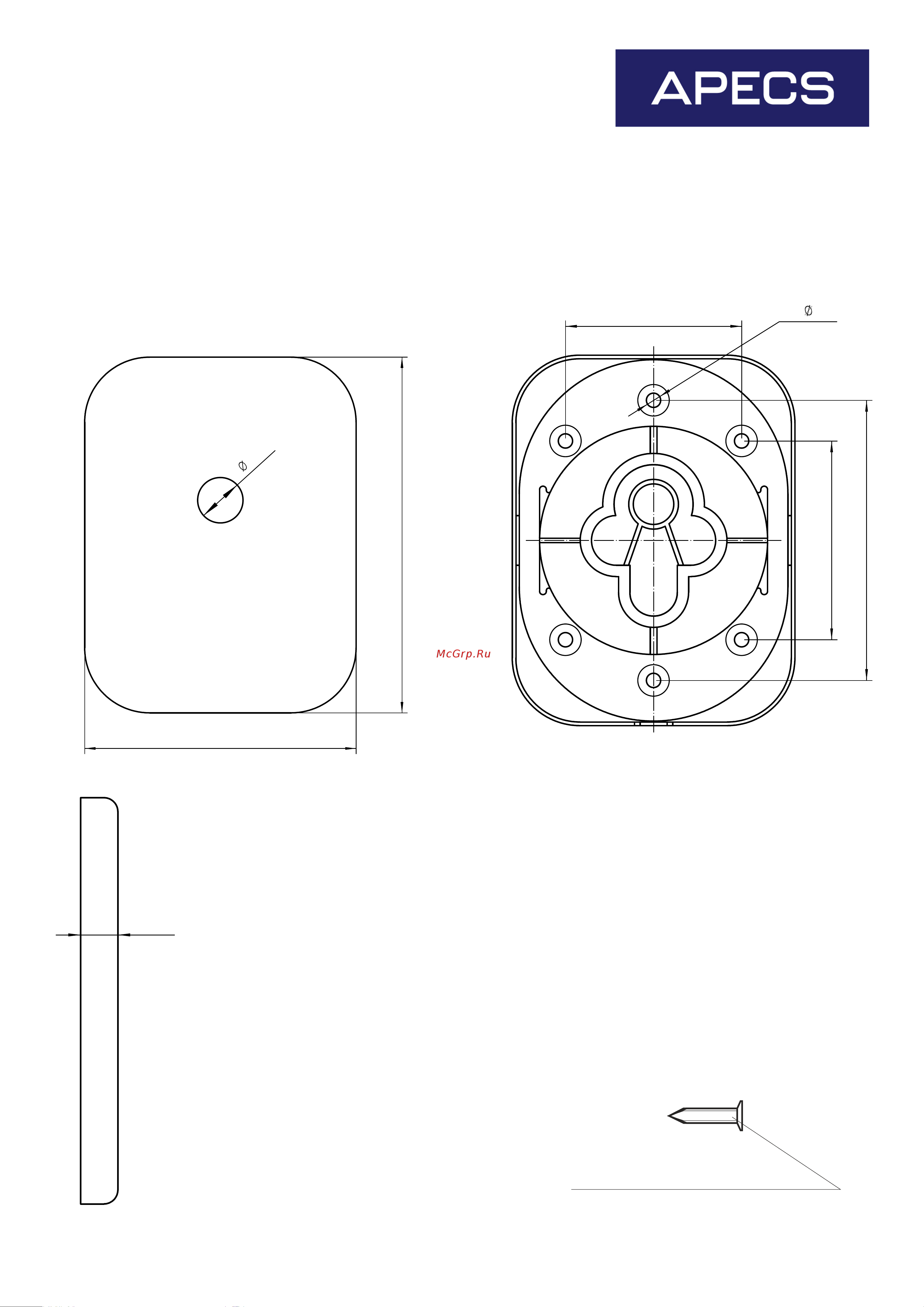 Apecs DP-15-K-CRS 31131 чертеж онлайн