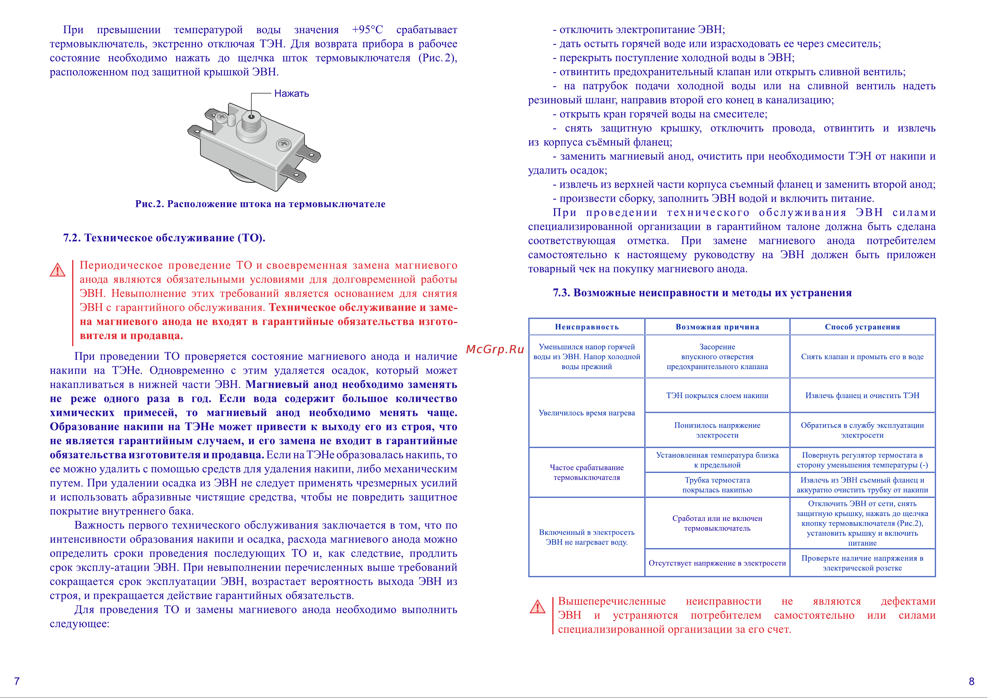 Термекс ER 300 V combi UL0000273 Инструкция к Термекс ER 300 V combi UL0000273 онлайн [8/8] 825270