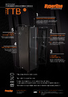 Hyperline 47U, 2277x800x1000мм (ВxШxГ), передняя дверь стеклянная, задняя дверь сплошная, ручка с замком, 2 вертикальныx кабельныx организатора, черный, разобранный 396024 Инструкция к товару