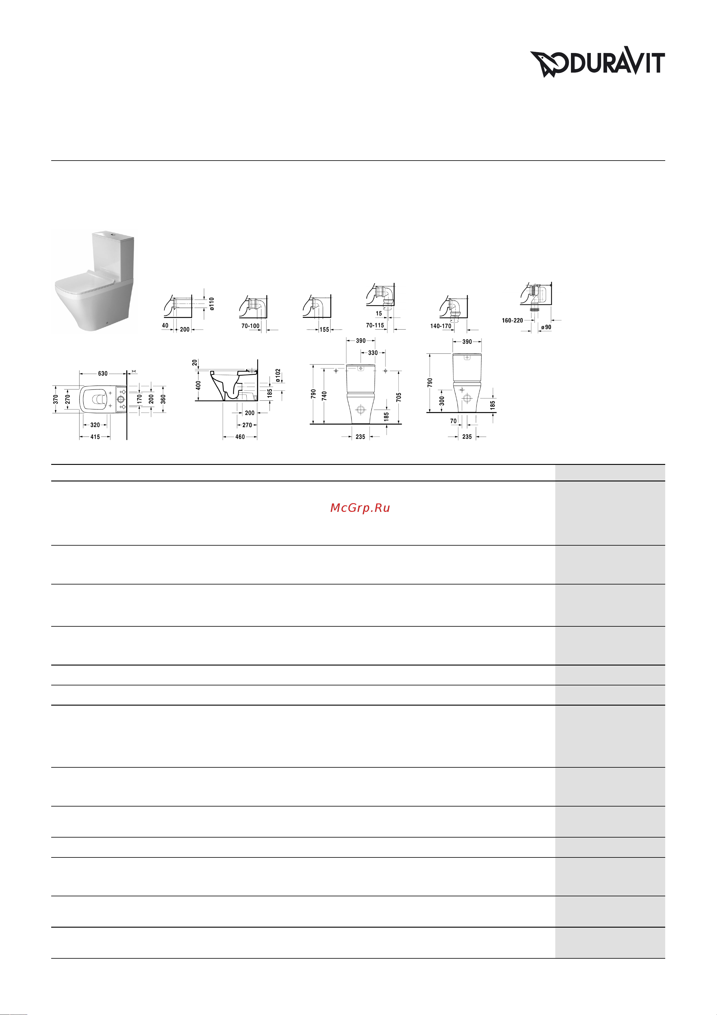 Duravit DURASTYLE 2155090000 00000029857 Инструкция к Duravit DURASTYLE 2155090000 00000029857 онлайн